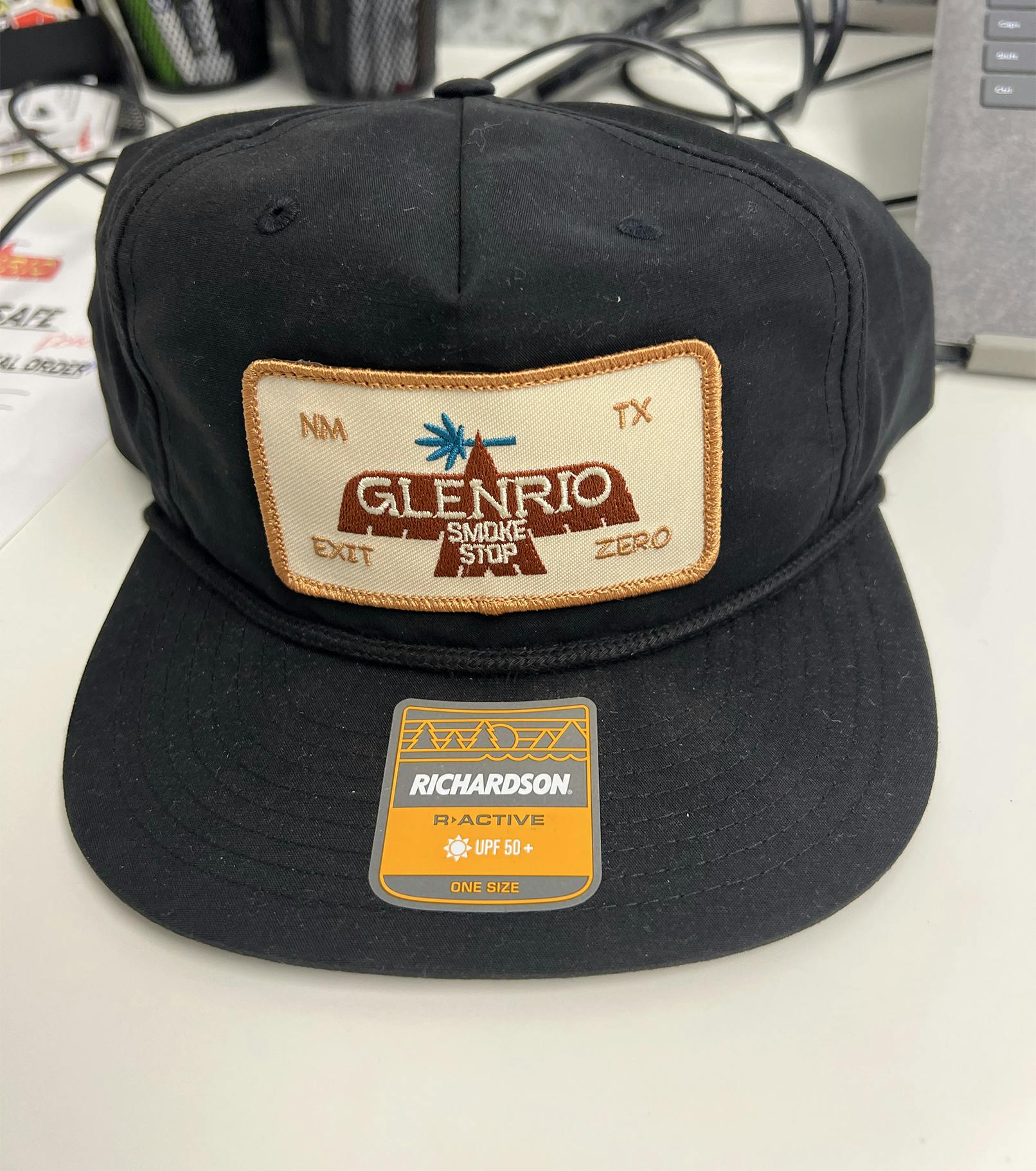 Glenrio Black Rope Hat - Bird Patch