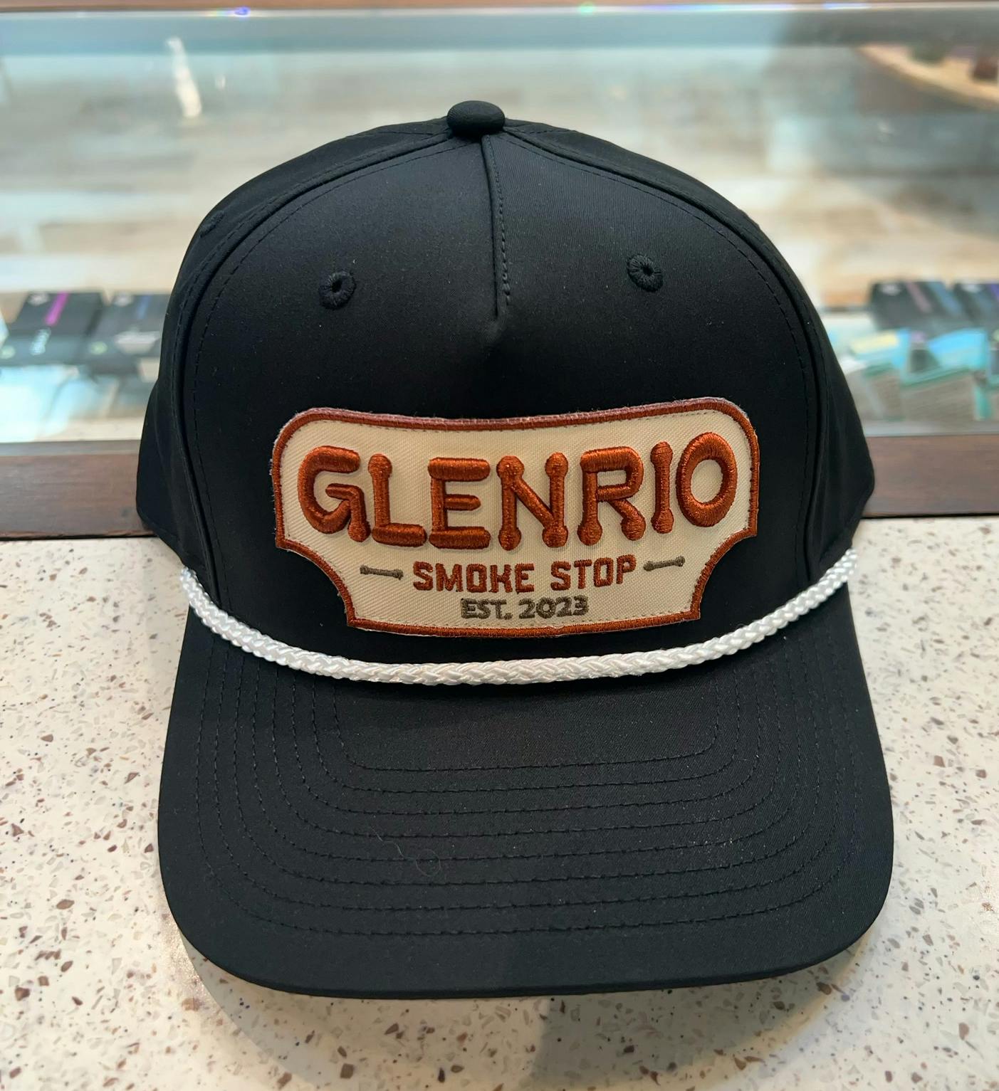 Glenrio Black Rope Hat - Puffy Letter Patch