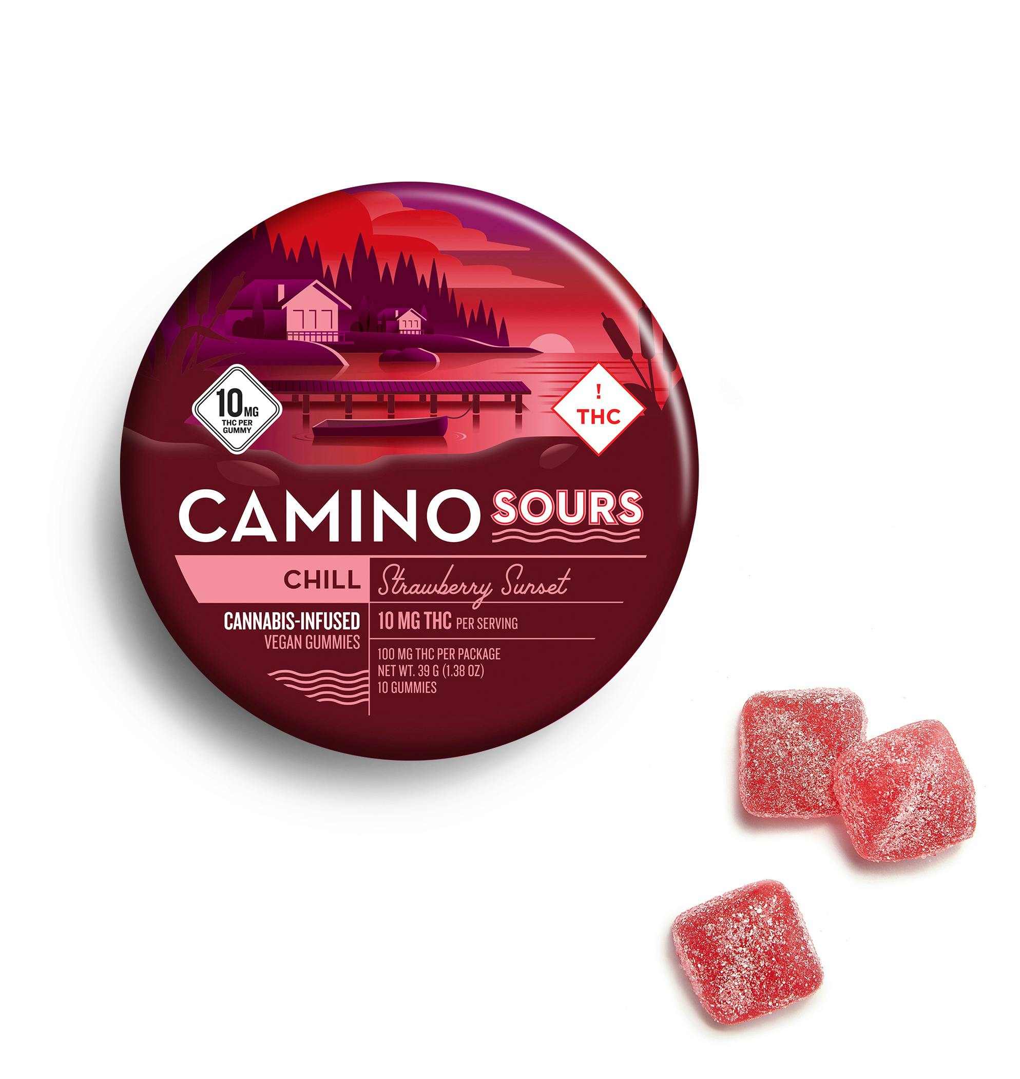 Camino 100mg Gummies | Strawberry Sunset - Chill