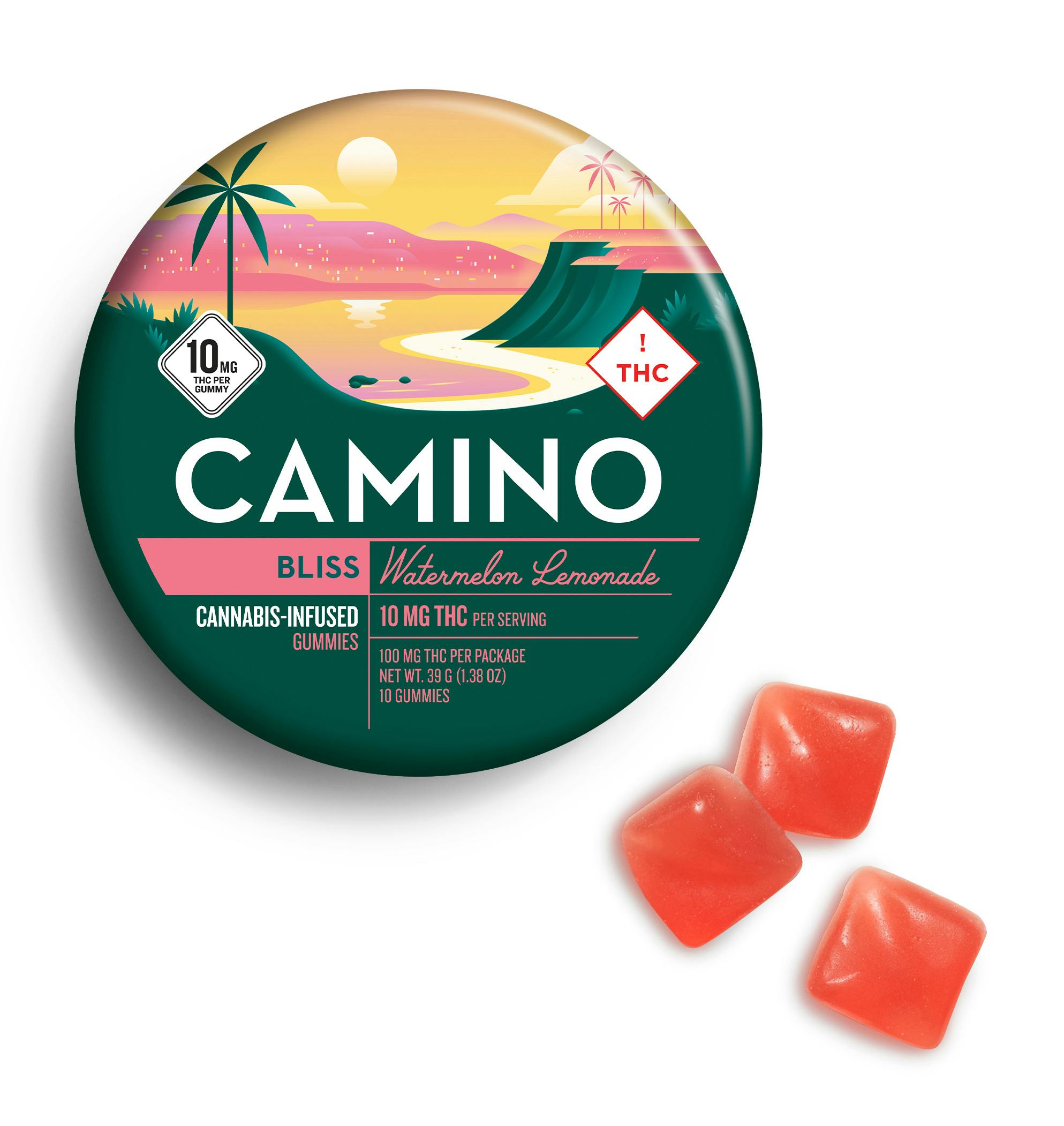 Camino 100mg Gummies | Watermelon Lemonade - Bliss