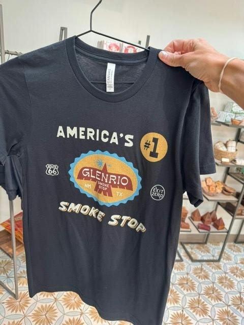 Glenrio Shirt - "America's #1 Smoke Stop" - Black SMALL