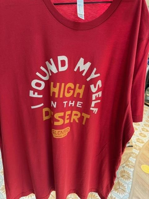 Glenrio Shirt - "Found Myself High" - Red MEDIUM