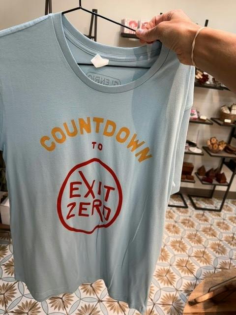Glenrio Shirt - "Countdown to Exit Zero" - Blue MEDIUM