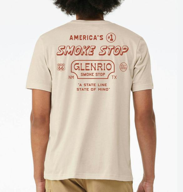 Glenrio Shirt - "America's #1 Stop" - White SMALL