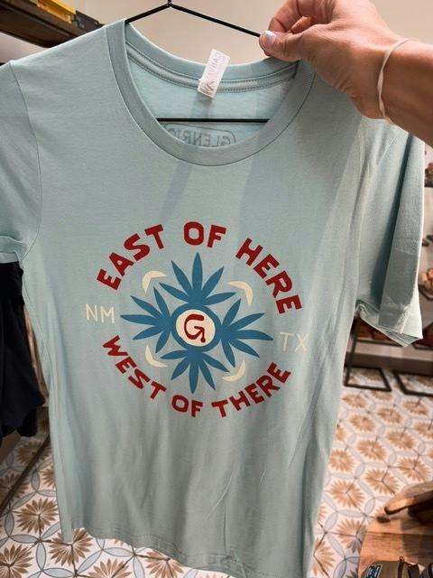 Glenrio Shirt - "East of Here" - Blue MEDIUM