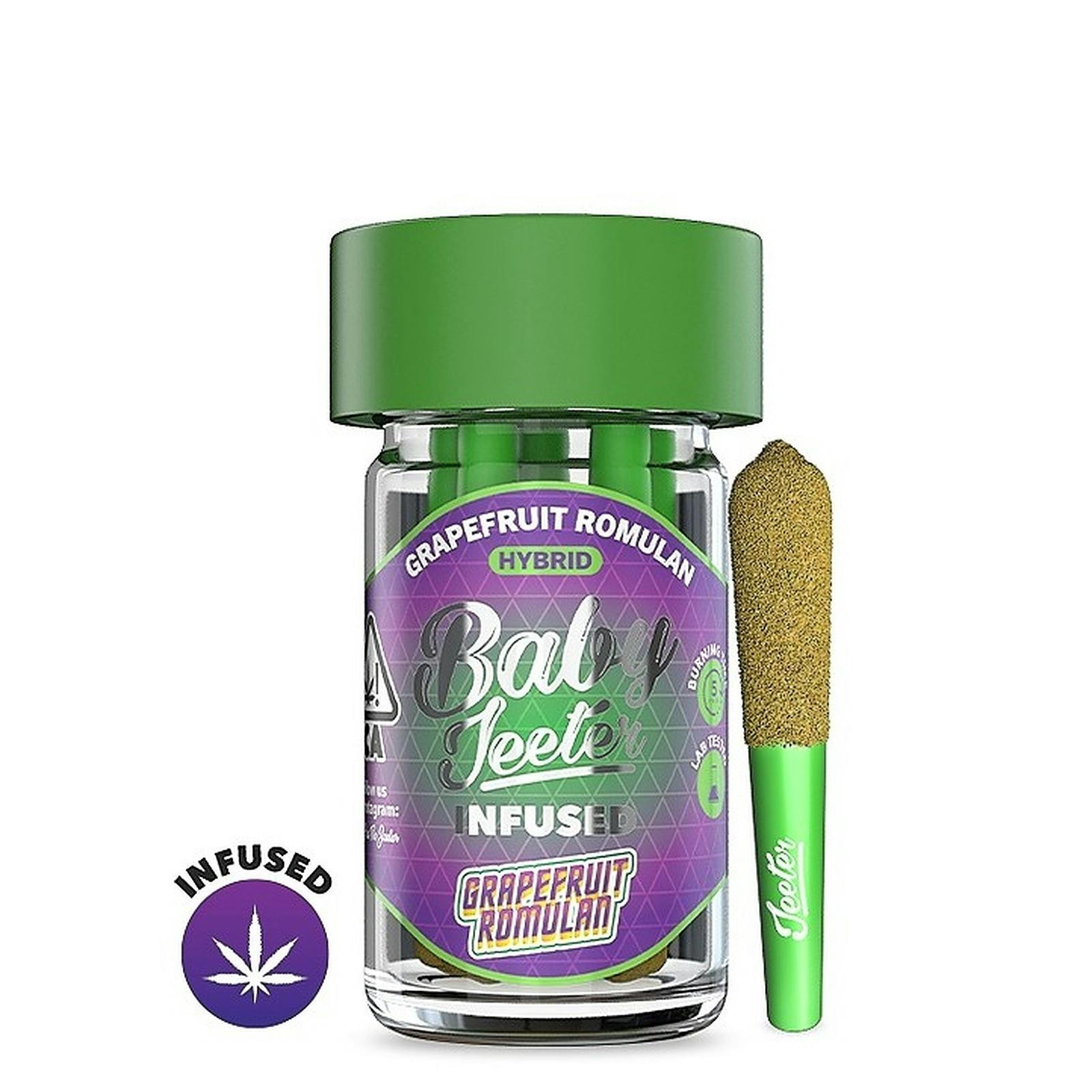 Jeeter - Grapefruit Romulan - 2.5G - Rosin Diamond Infused Pre Roll Pack