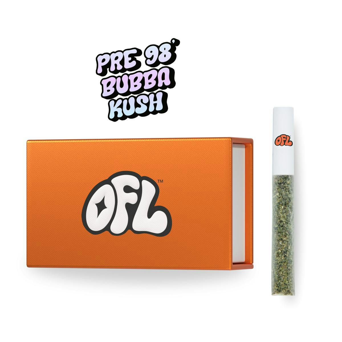 Oakfruitland - Pre 98' Bubba Kush - 3.5G - Pre Roll Pack