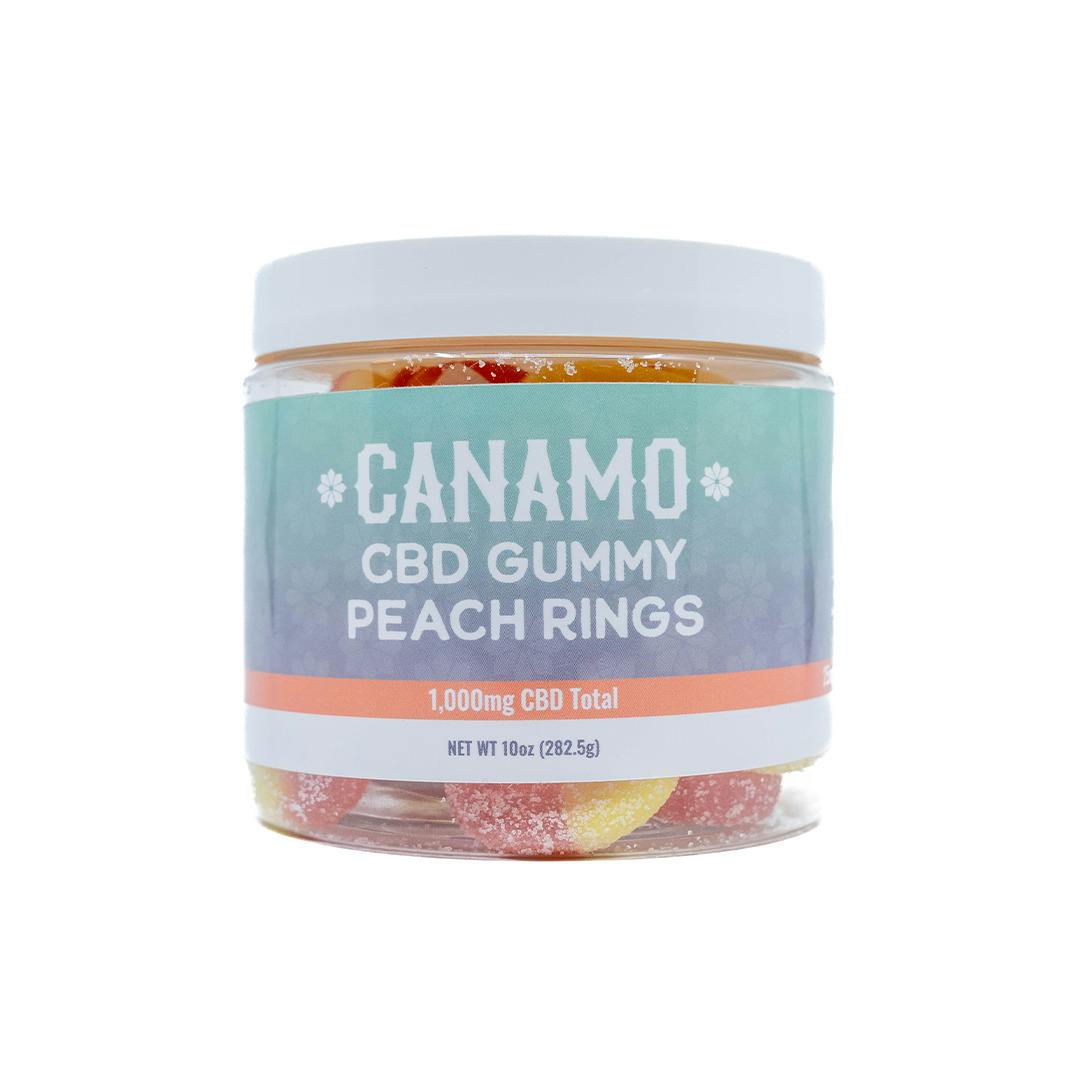 Canamo CBD Gummies 1000mg - Peach Rings