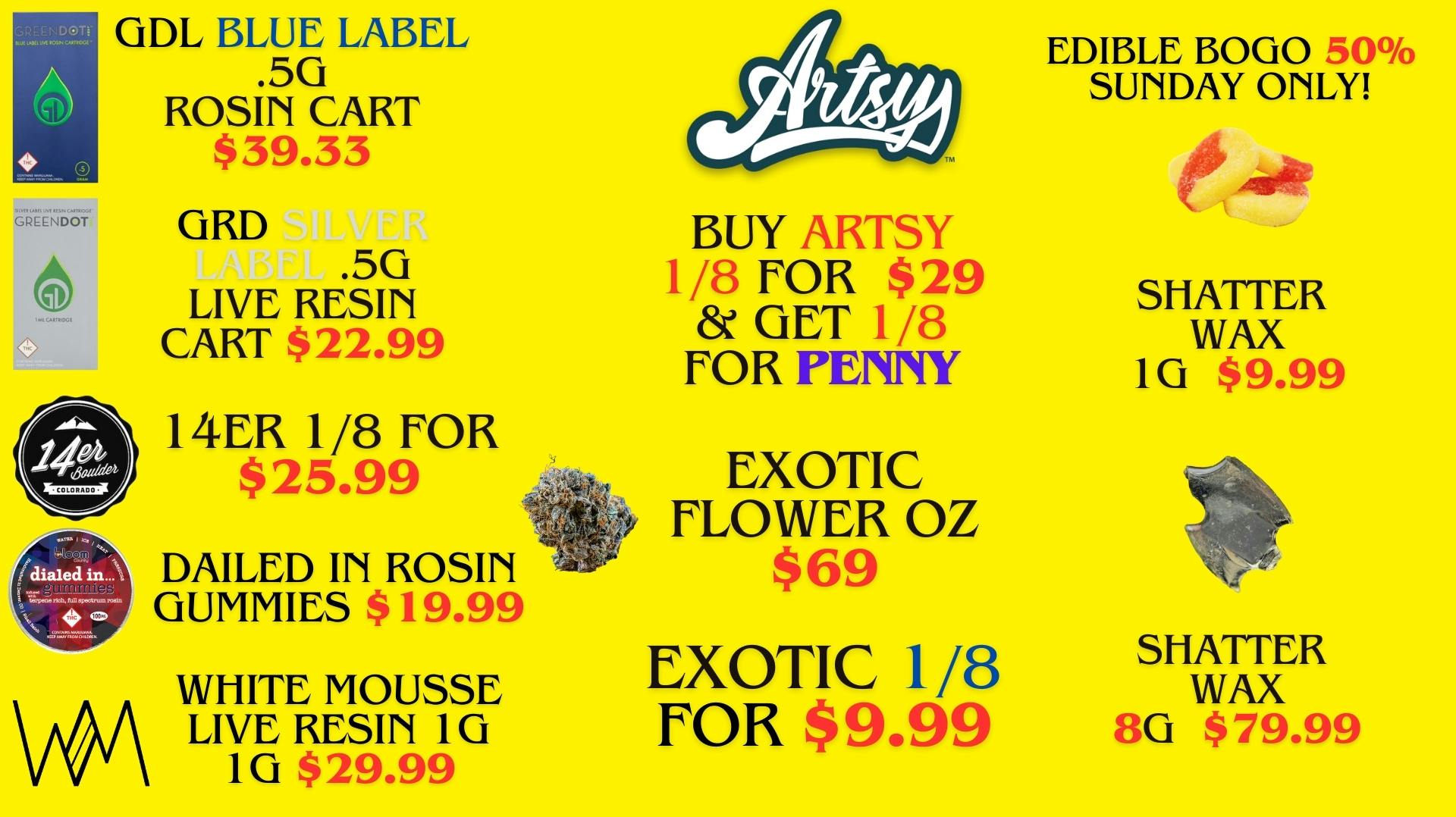 OZ from 44 BOGO 1/8 for 0.01 at The Lodge Cannabis on High St. REC