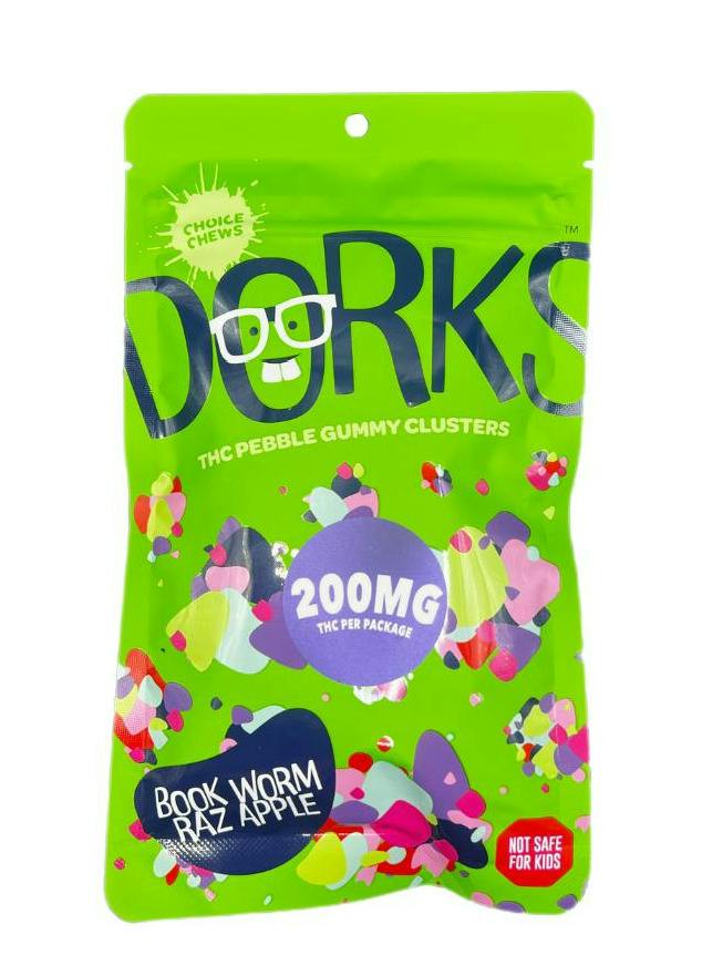 Book Worm Raz Apple Pebble Gummy Clusters