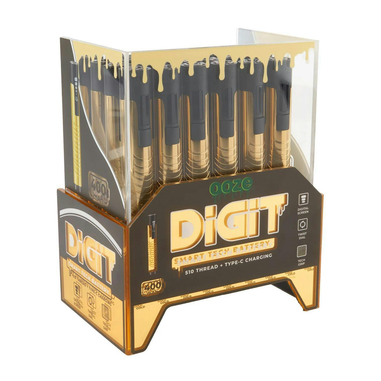 Ooze | Digit Smart Battery | Gold
