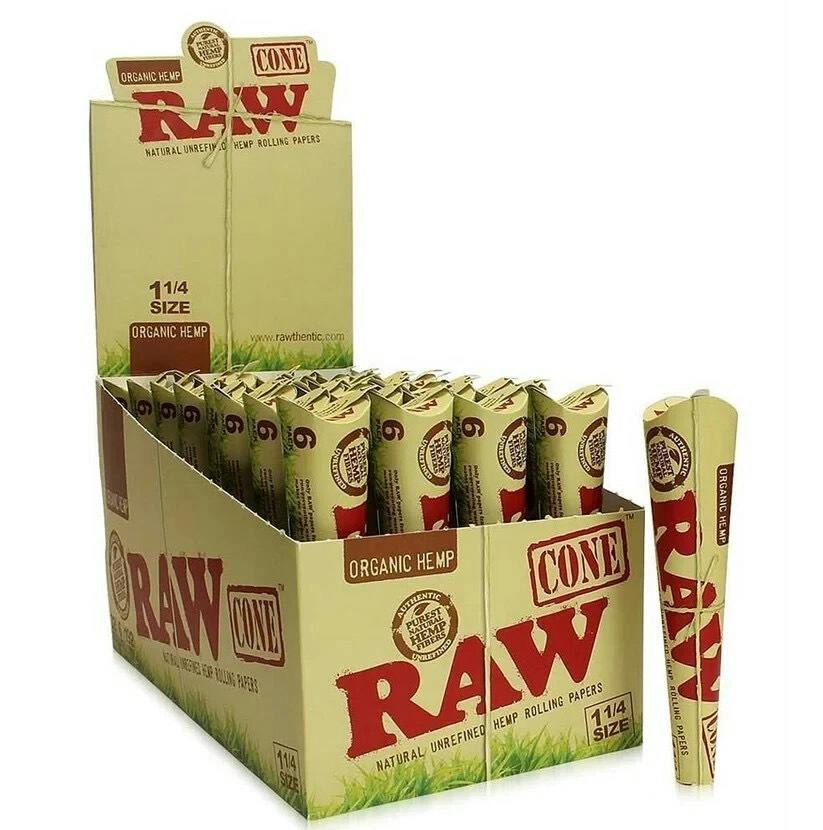 RAW | Organic Hemp | 1 1/4 Cones | 6pk