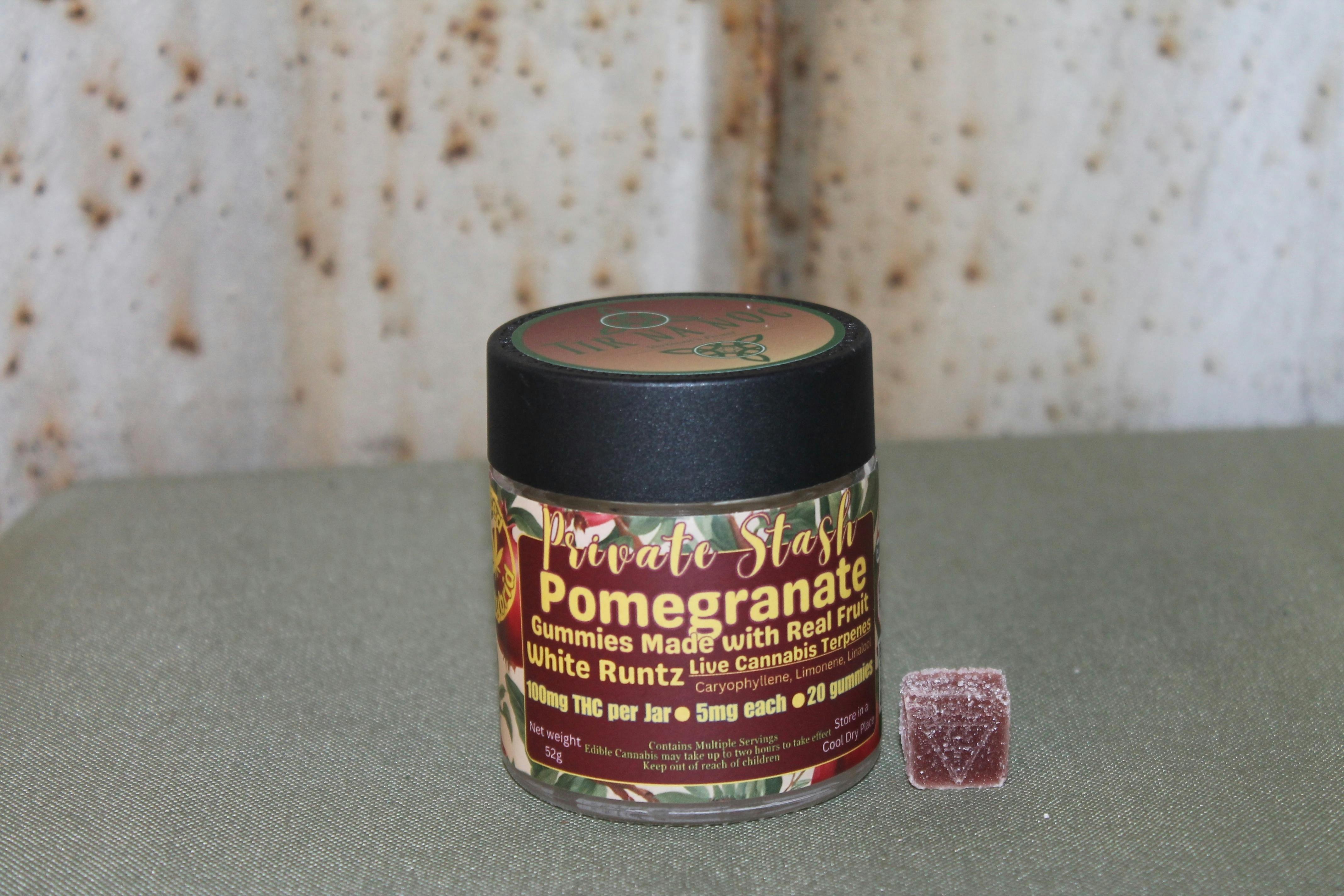 Tir Na Nog I Pomegranate Gummies (White Runtz Strain) at Northeast Kannabis