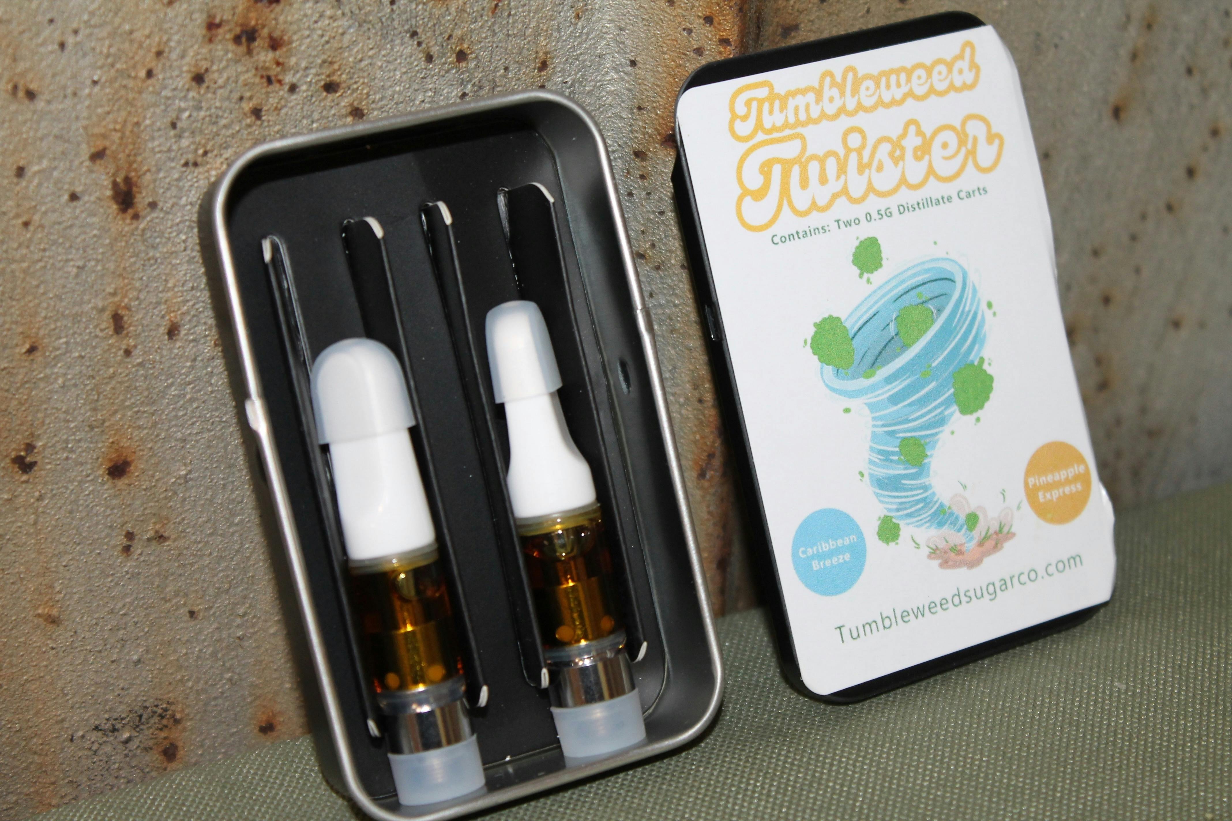 Uncle Larry's Twister I Caribbean Breeze and Pineapple Express | 2, 1g Vape Carts at Northeast Kannabis