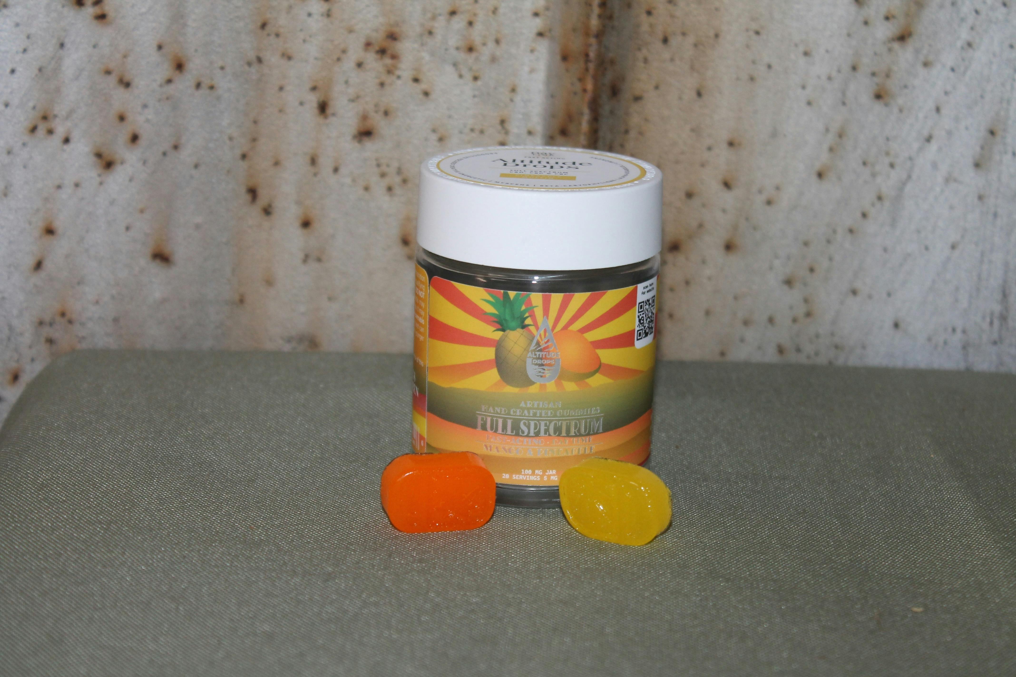 Altitude Drops | Pineapple & Mango Gummies (Pineapple Muffin Strain) at Northeast Kannabis