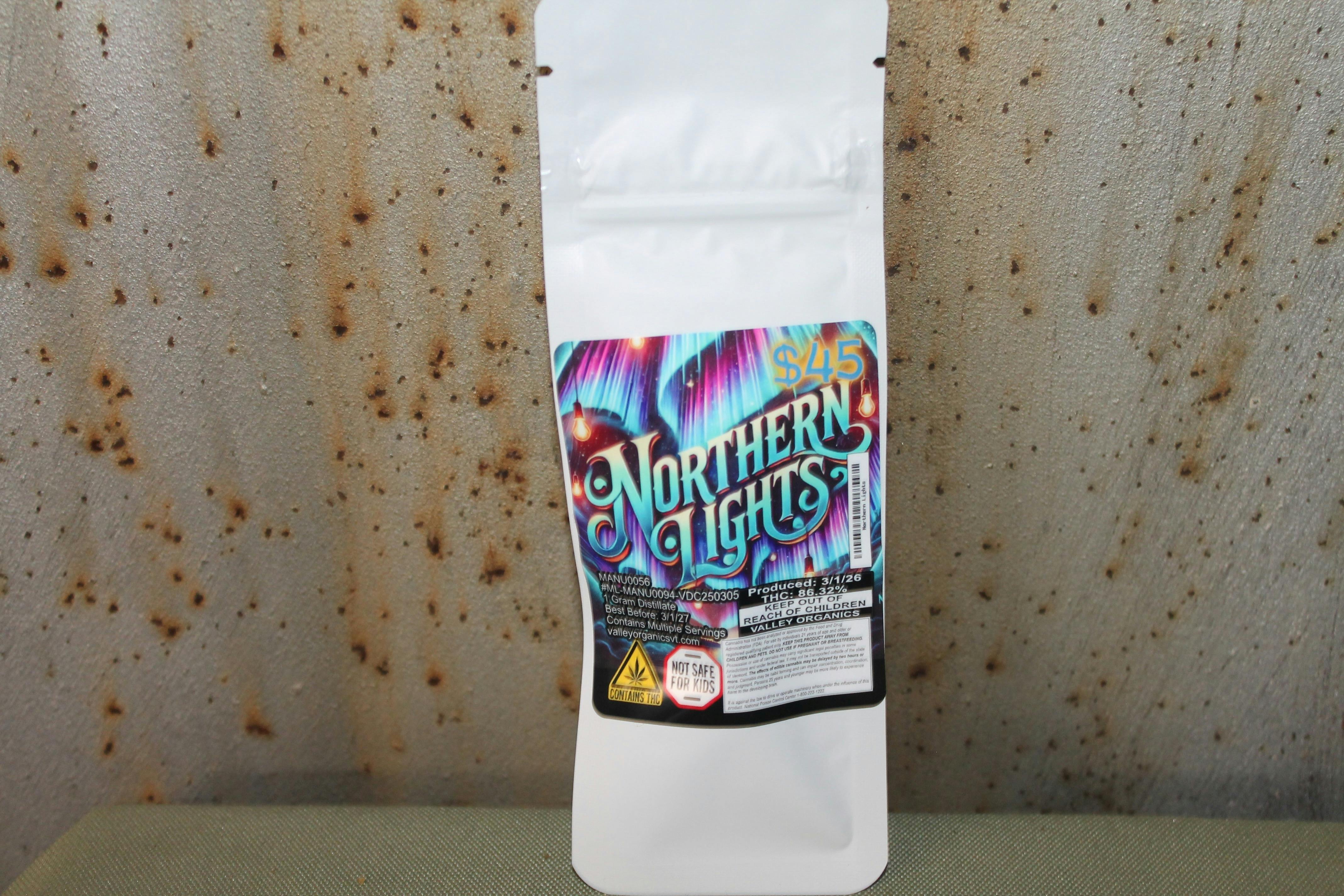 Valley Organics I Northern Lights I 1g Vape Cart at Northeast Kannabis