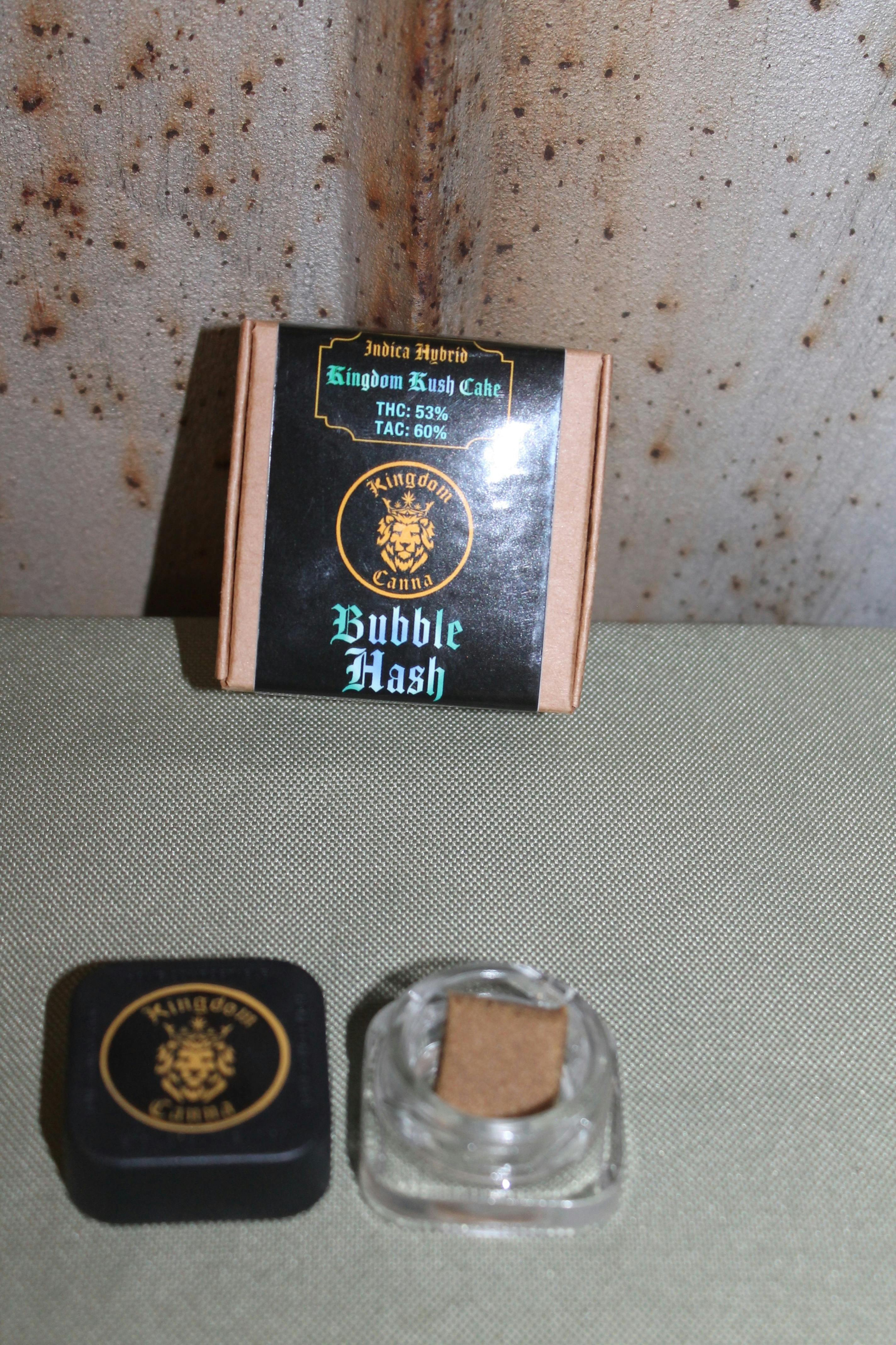 Kingdom Canna I Kingdom Kush Cake I 1g Bubble Hash at Northeast Kannabis