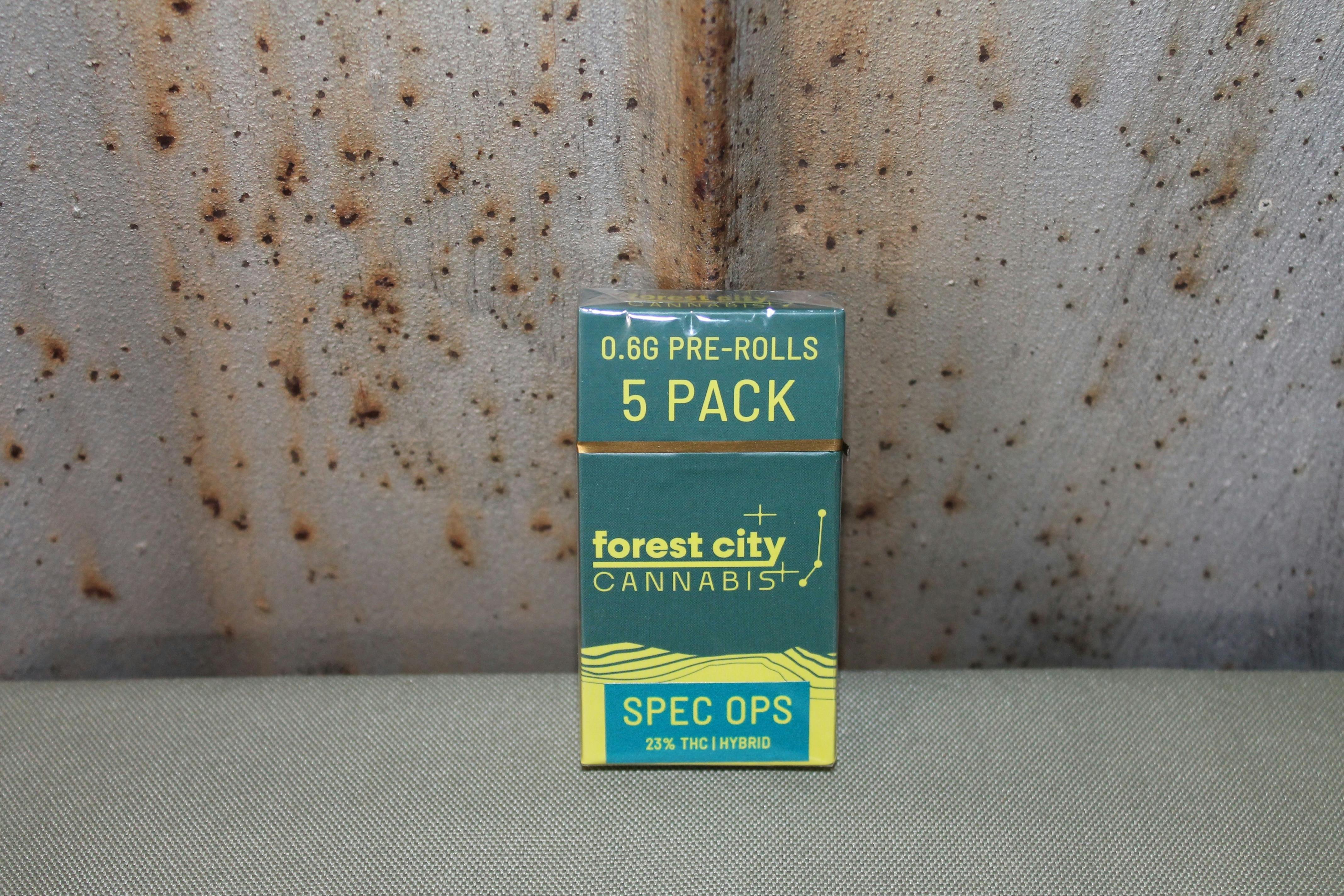 Forest City I Spec Ops I .6g 5 Pack Pre-Rolls at Northeast Kannabis
