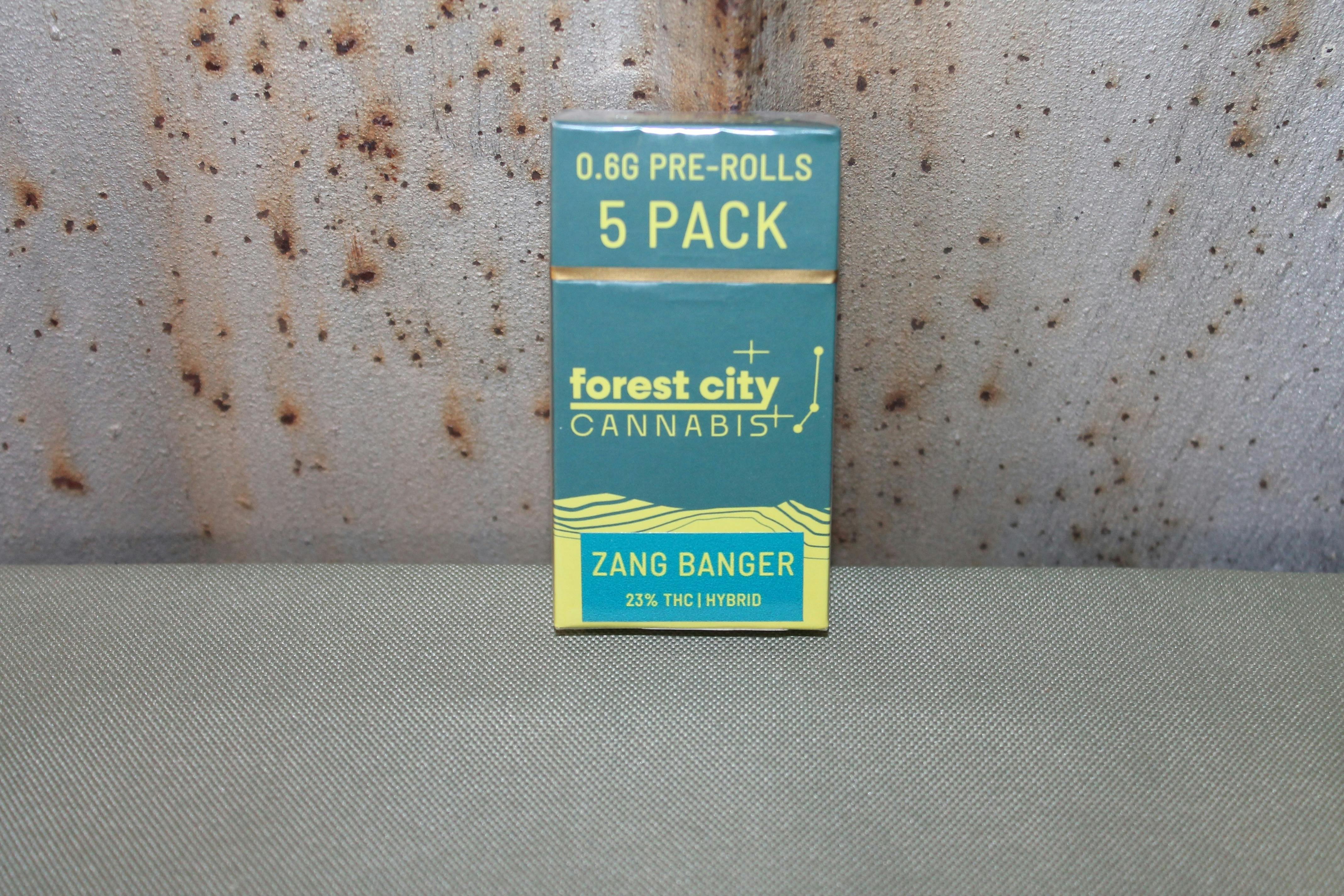 Forest City I Zangbanger I .6g 5 Pack Pre-Rolls at Northeast Kannabis