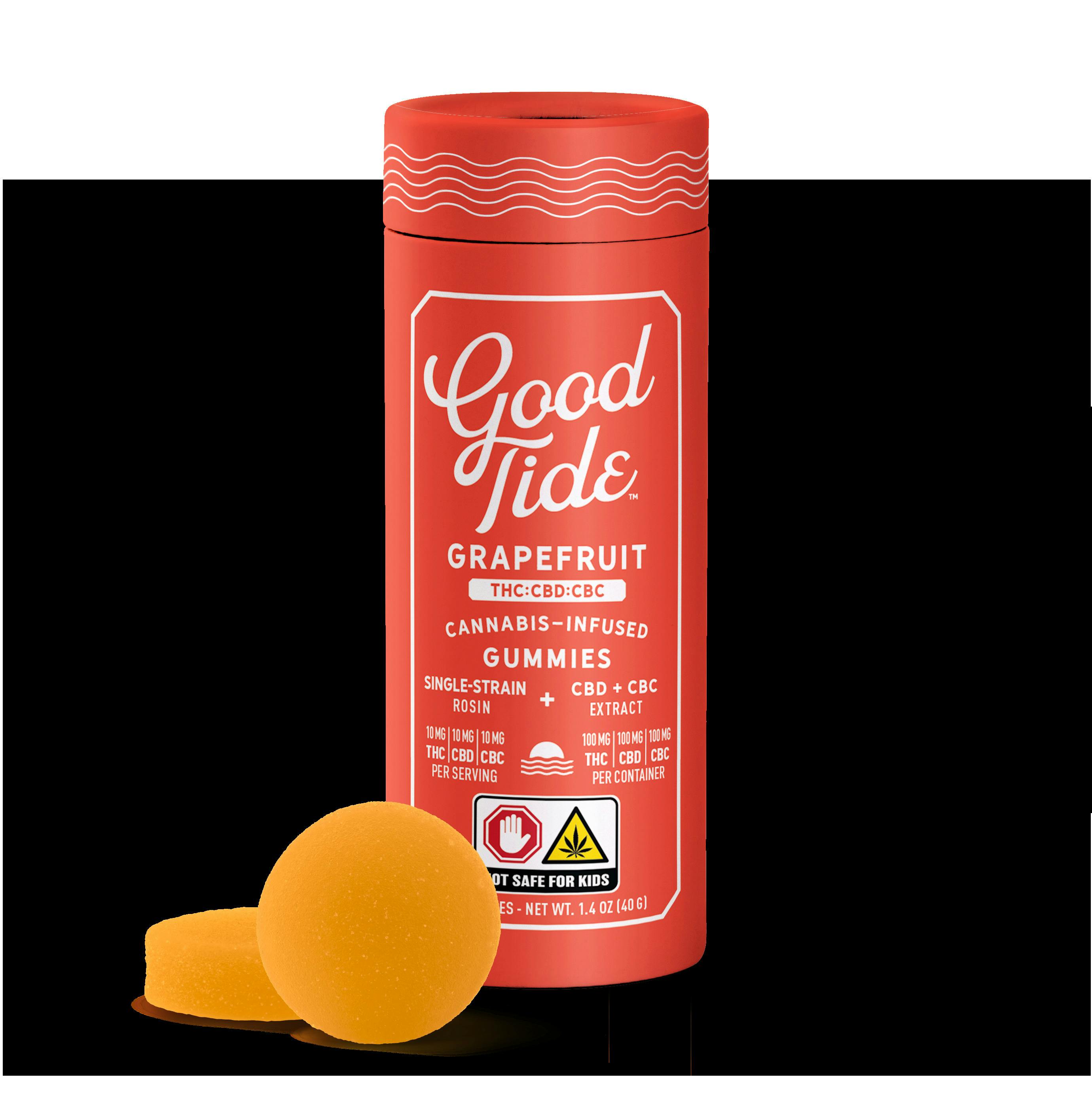 Grapefruit Hash Rosin 1:1:1 THC:CBD:CBC | 10pk | 100mg