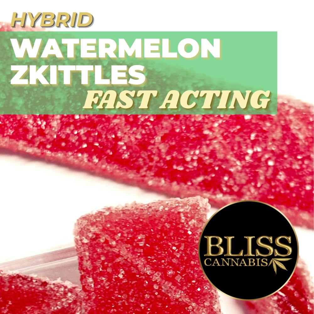 Bliss Fast Acting Watermelon Zkittles Gummies