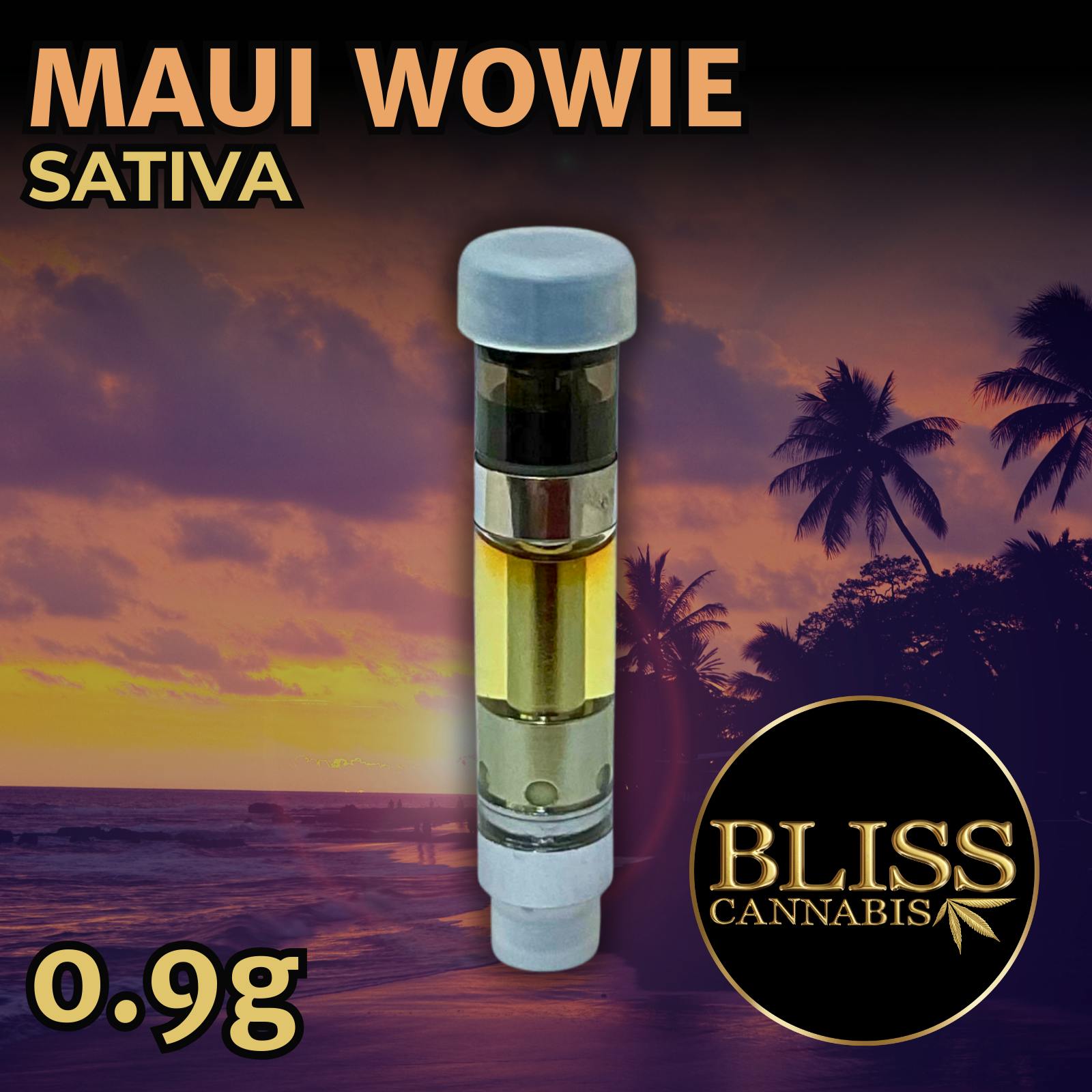 BLISS Maui Wowie .9g Sativa Cartridge