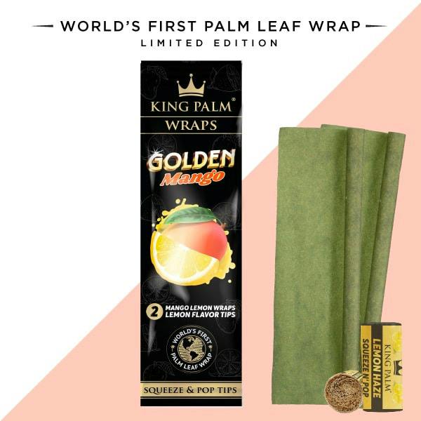 King Palm Wraps Golden Mango 2pk