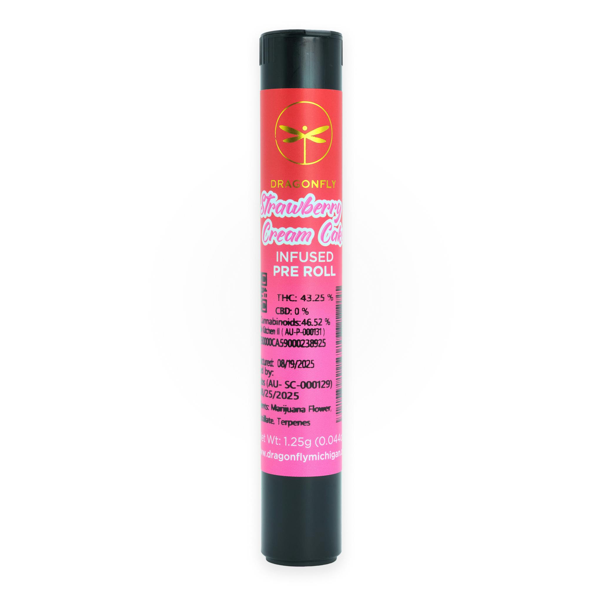 Strawberry Cream Cake | 1.25G Infused Preroll cannabis product