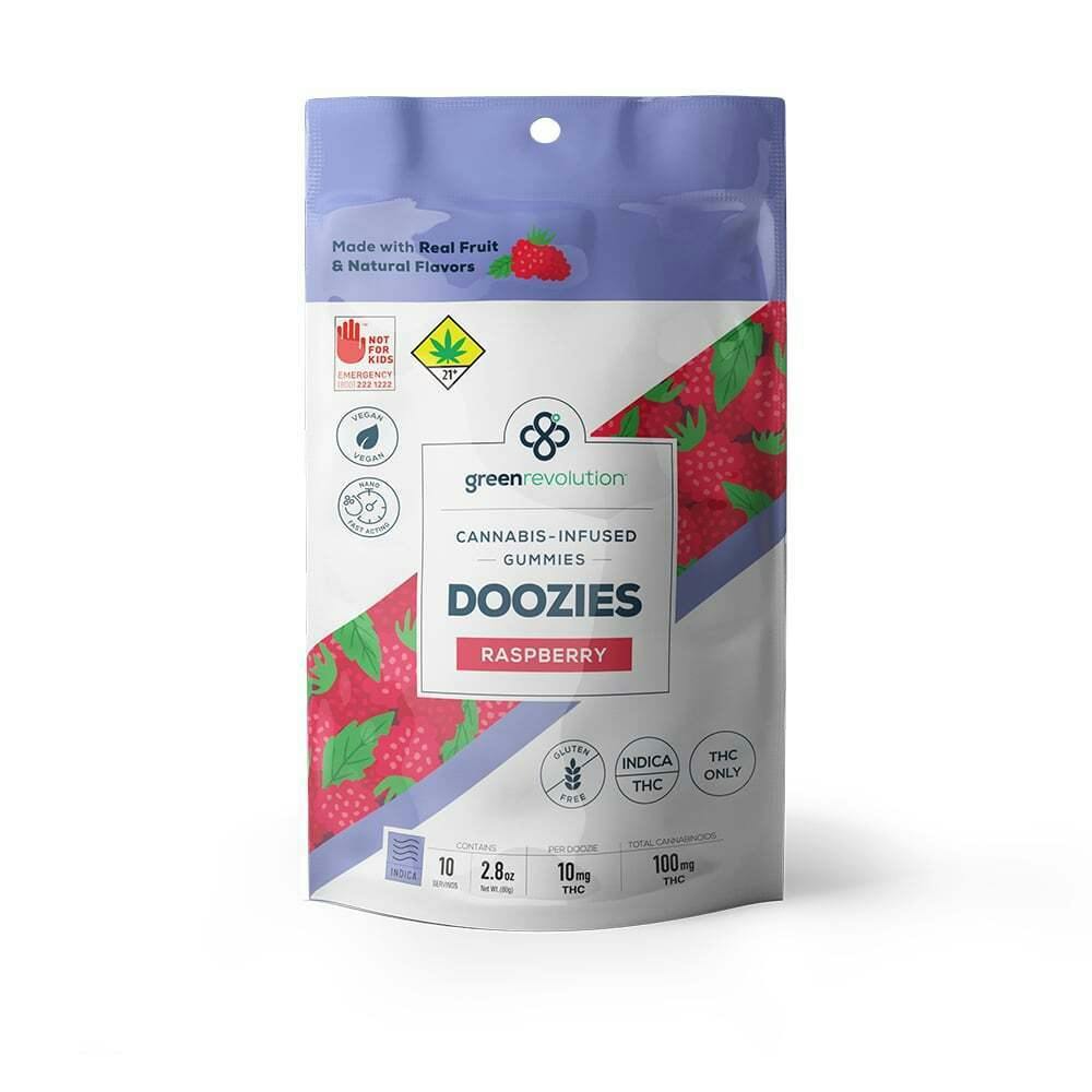 Raspberry - THC Chill [10pk] (100mg) | Green Revolution - Doozies