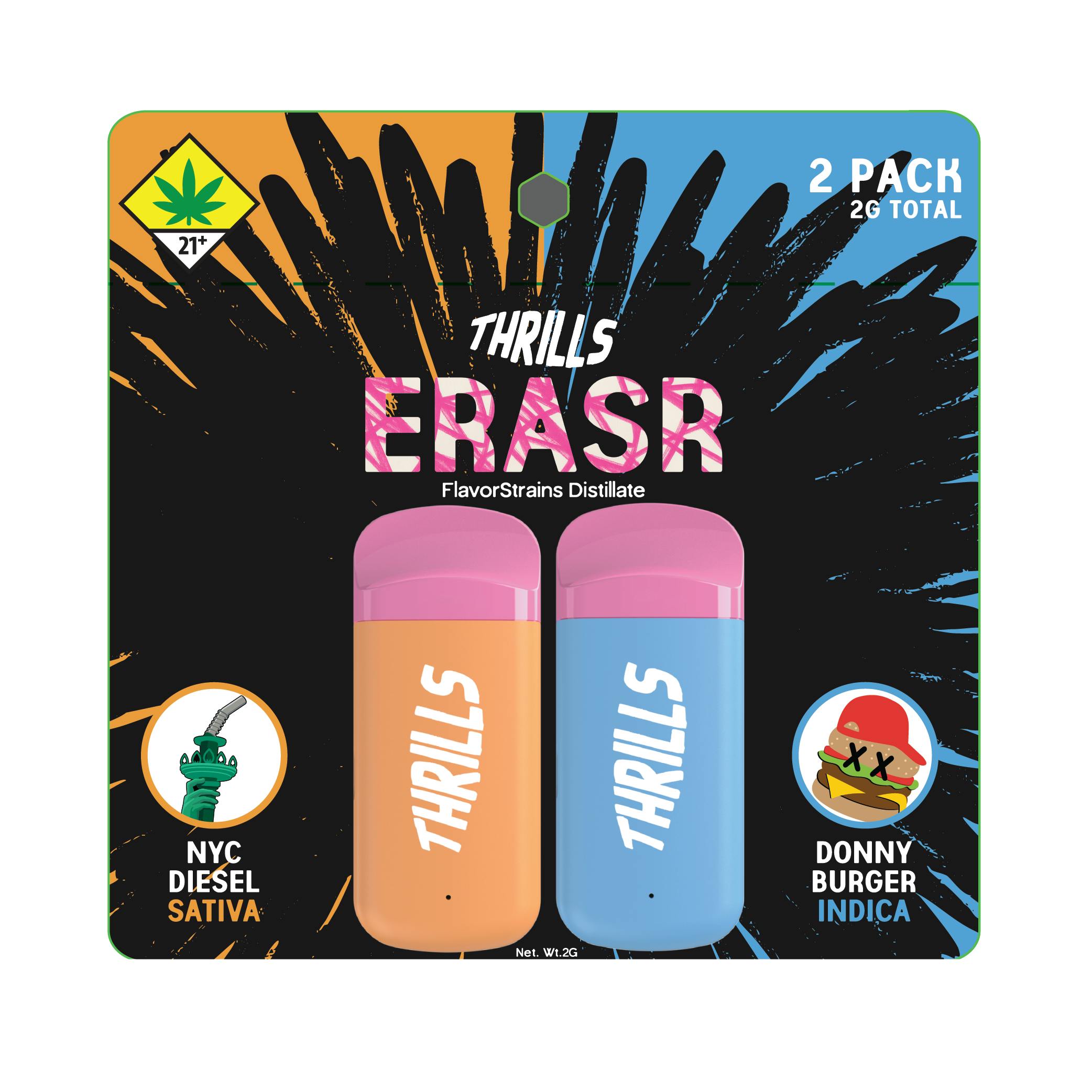 NYC Diesel x Donny Burger [2000mg] | Thrills - ERASR All In One