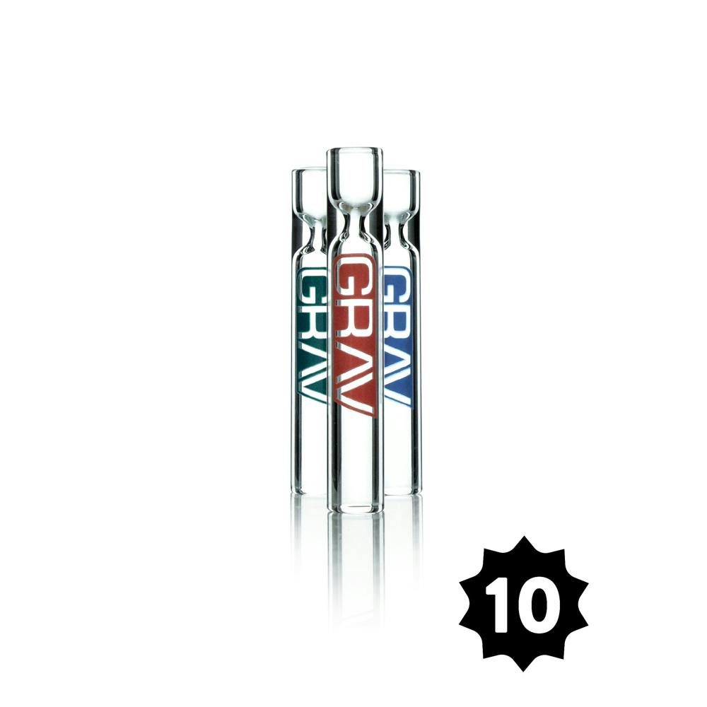 GRAV® 12mm Clear Taster® - Pack of 10 | GRAV - Smoking Accessories