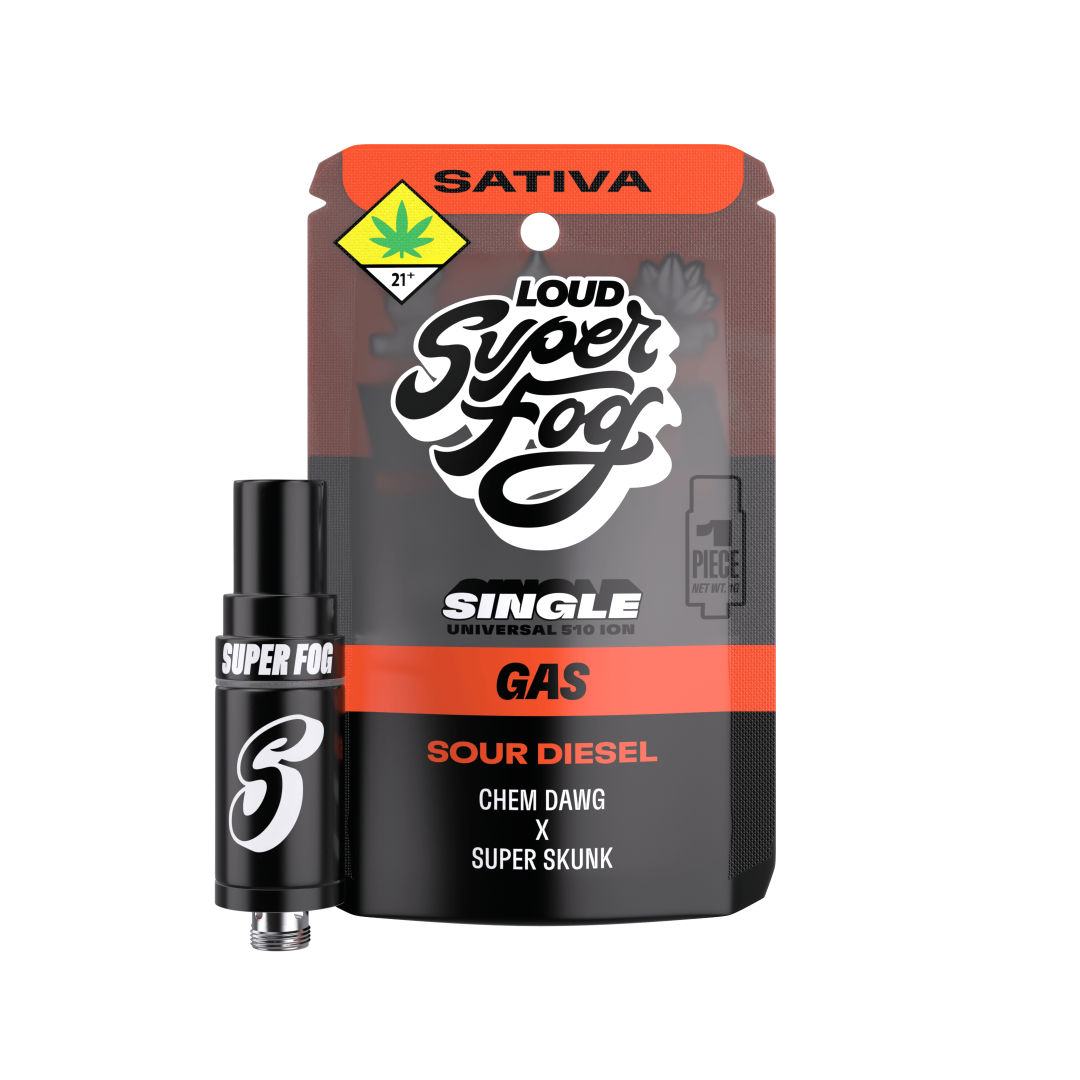 Sour Diesel | Mfused - Super Fog - LOUD High Terpene Extract ION Tank