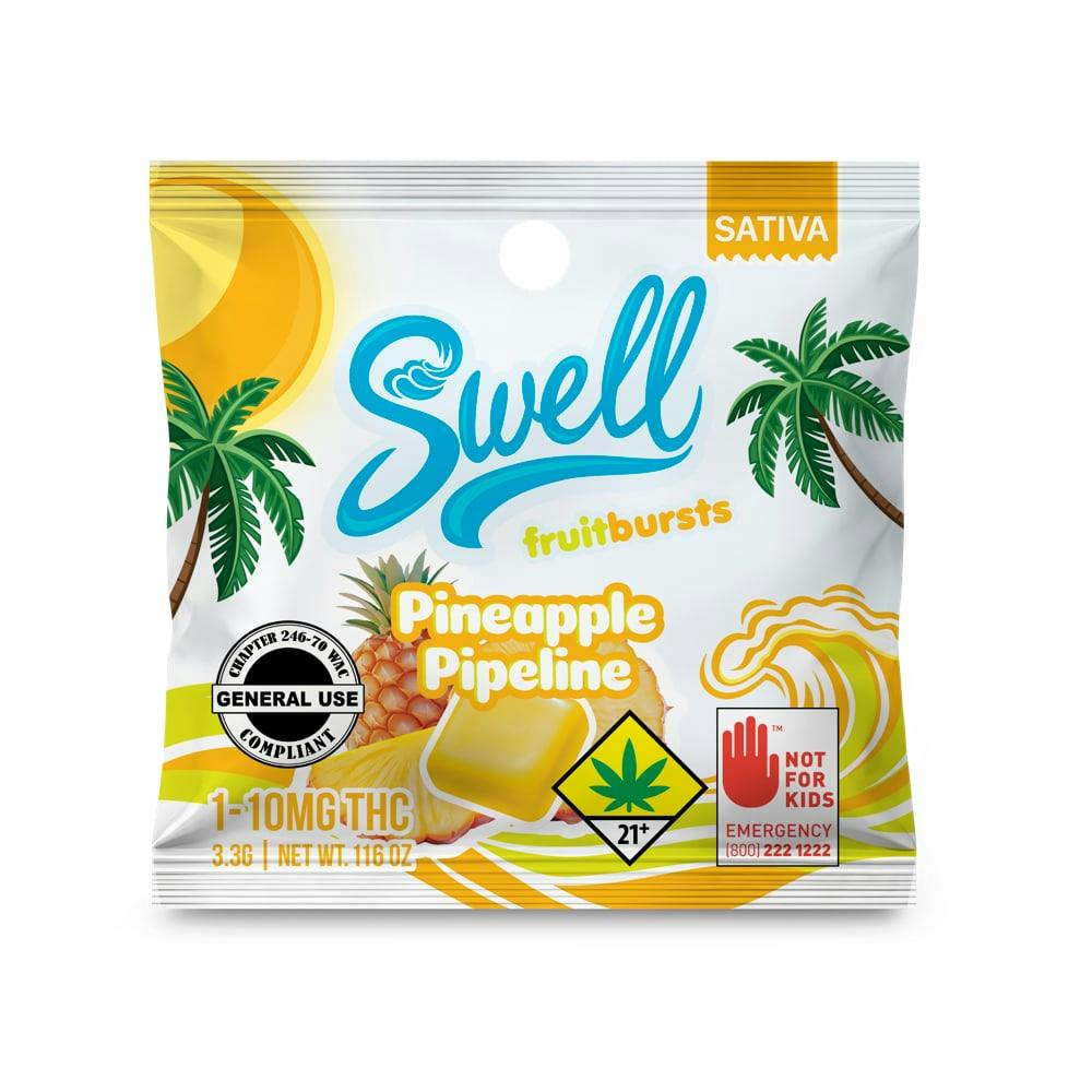 Pineapple Pipeline - Sativa [1pk] (10mg) | Swell - Fruit Burst Solo Pack