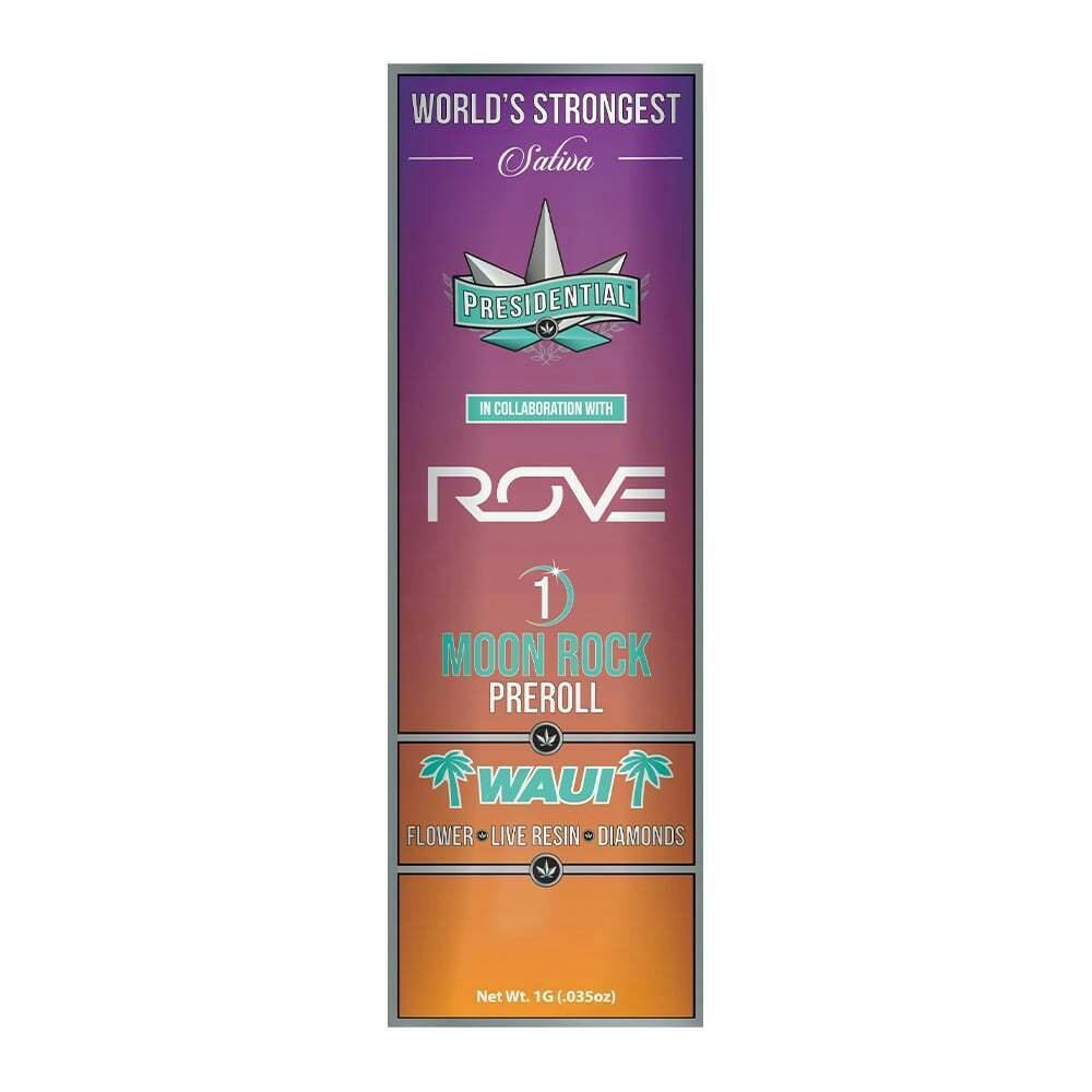 Waui [1g] | Presidential RX - Live Resin Moon Rock Infused Pre Roll