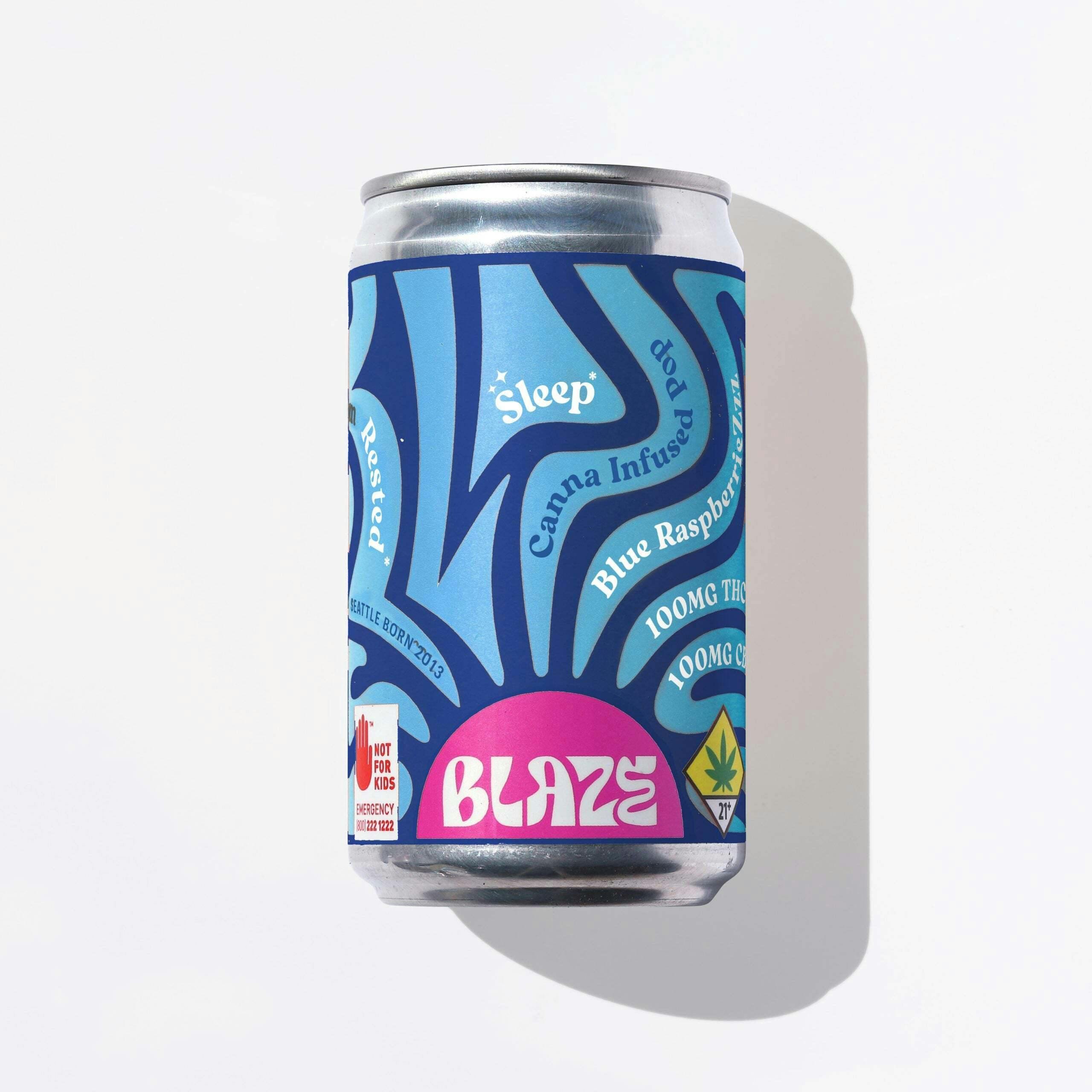 Blue Raspberriezzz [6oz] (100mg THC/100mg CBN) | Blaze - Distillate Pop