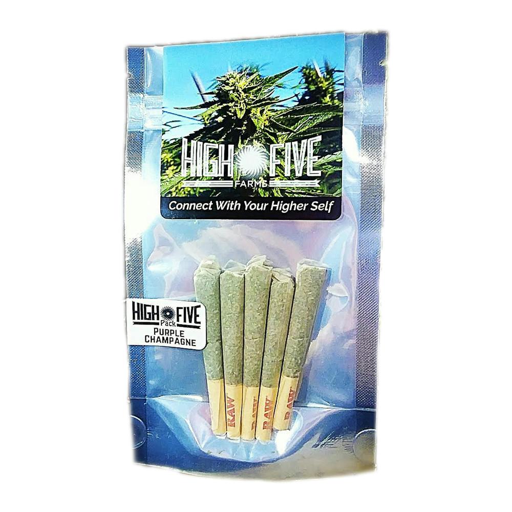 Strawberry Cough [.5g] | High Five Farms - 5 Pack Pre Roll