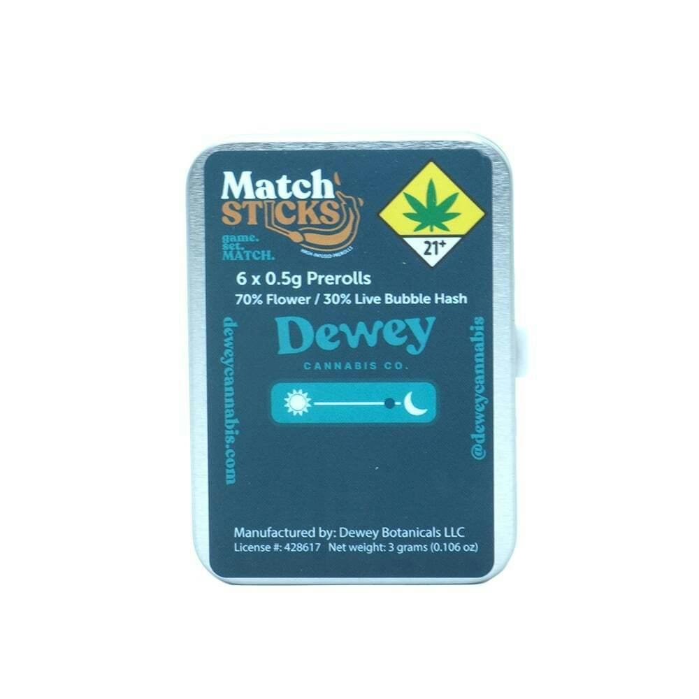 Island Cookies - [6 x 0.5g] | Dewey Cannabis Co. - Hash Infused MatchSticks 6 Pack