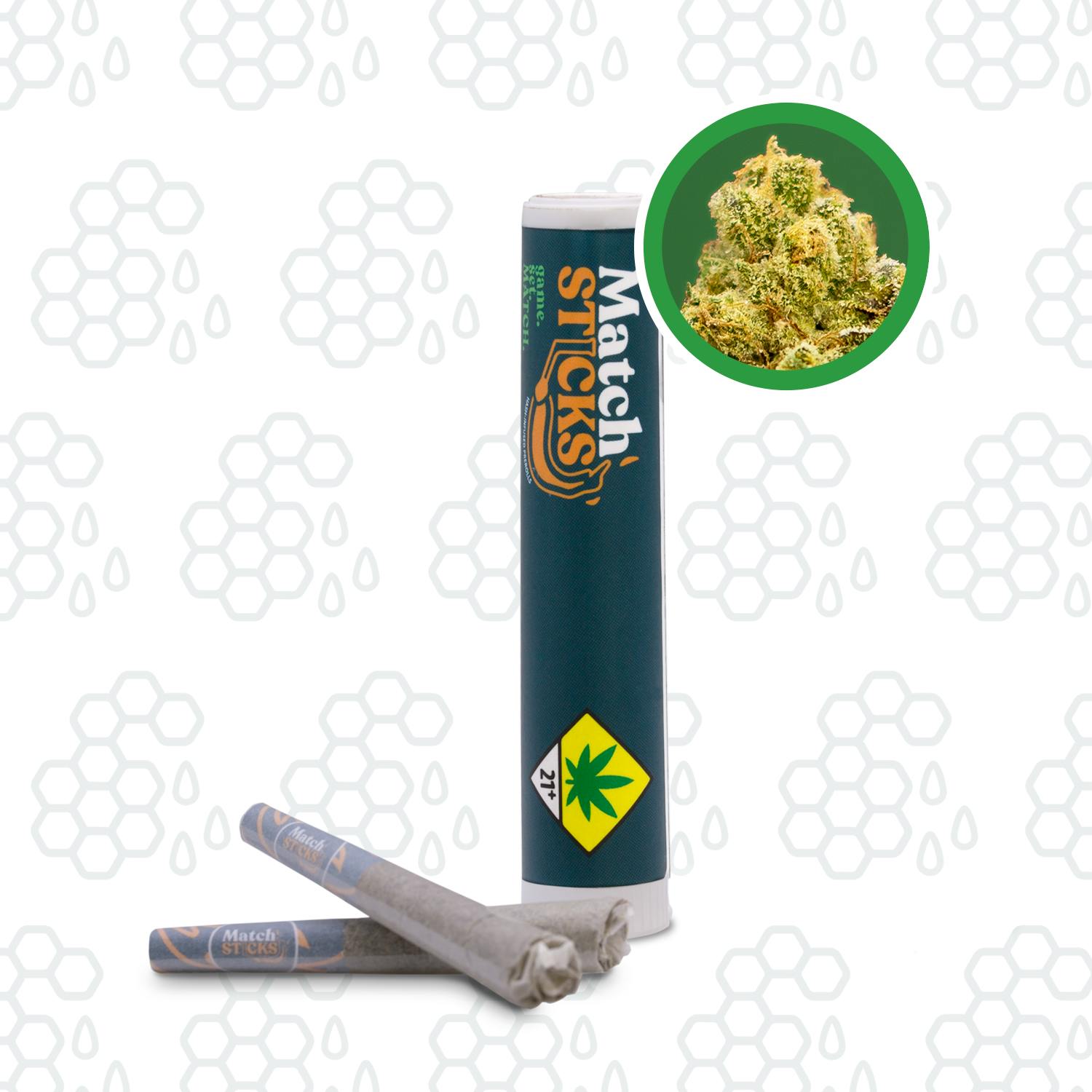 Glitter Party - [2 x 0.5g] | Dewey Cannabis Co. - Hash Infused MatchSticks 2 Pack