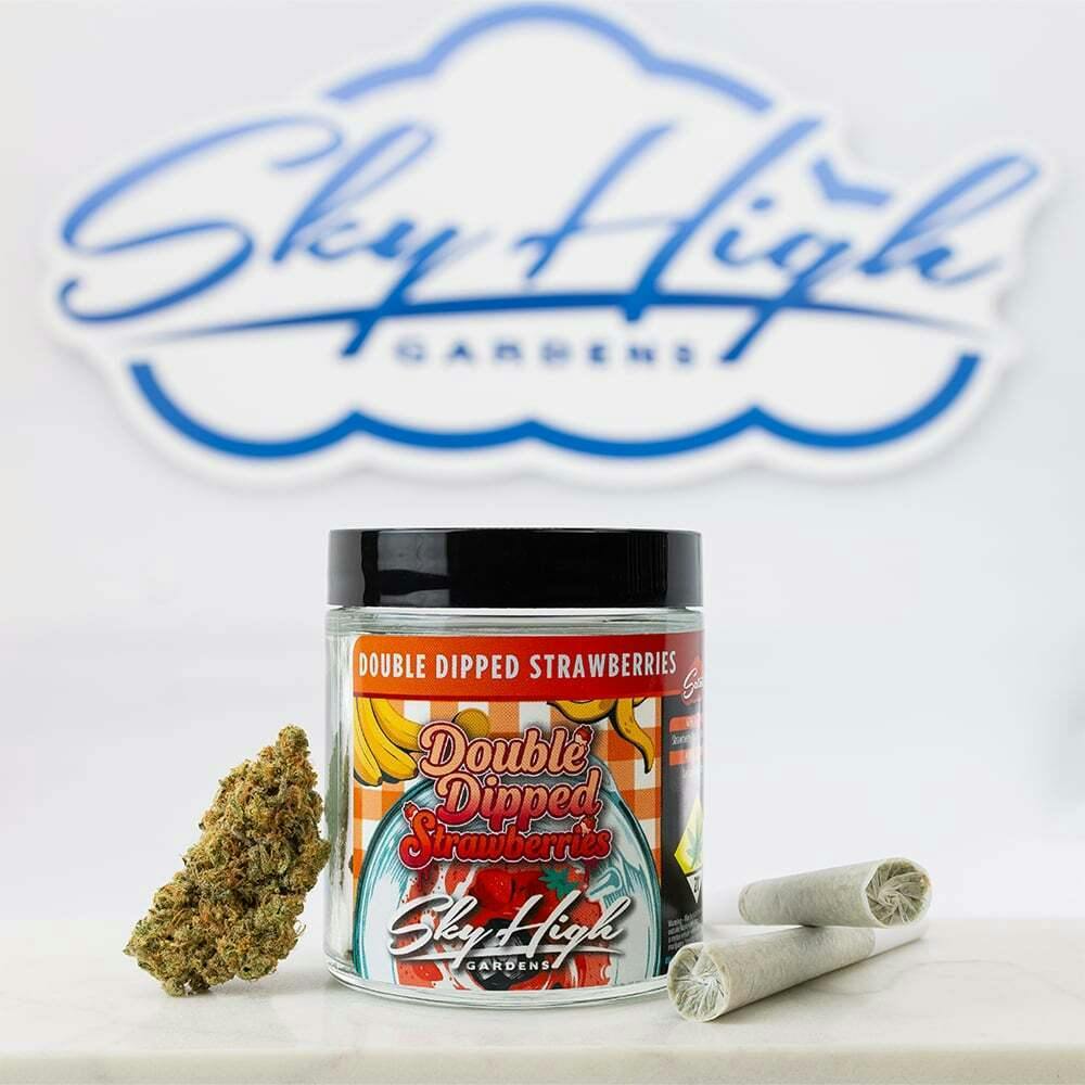 Double Dipped Strawberries [.6g] | Sky High Gardens - 2 Pack Pre Roll