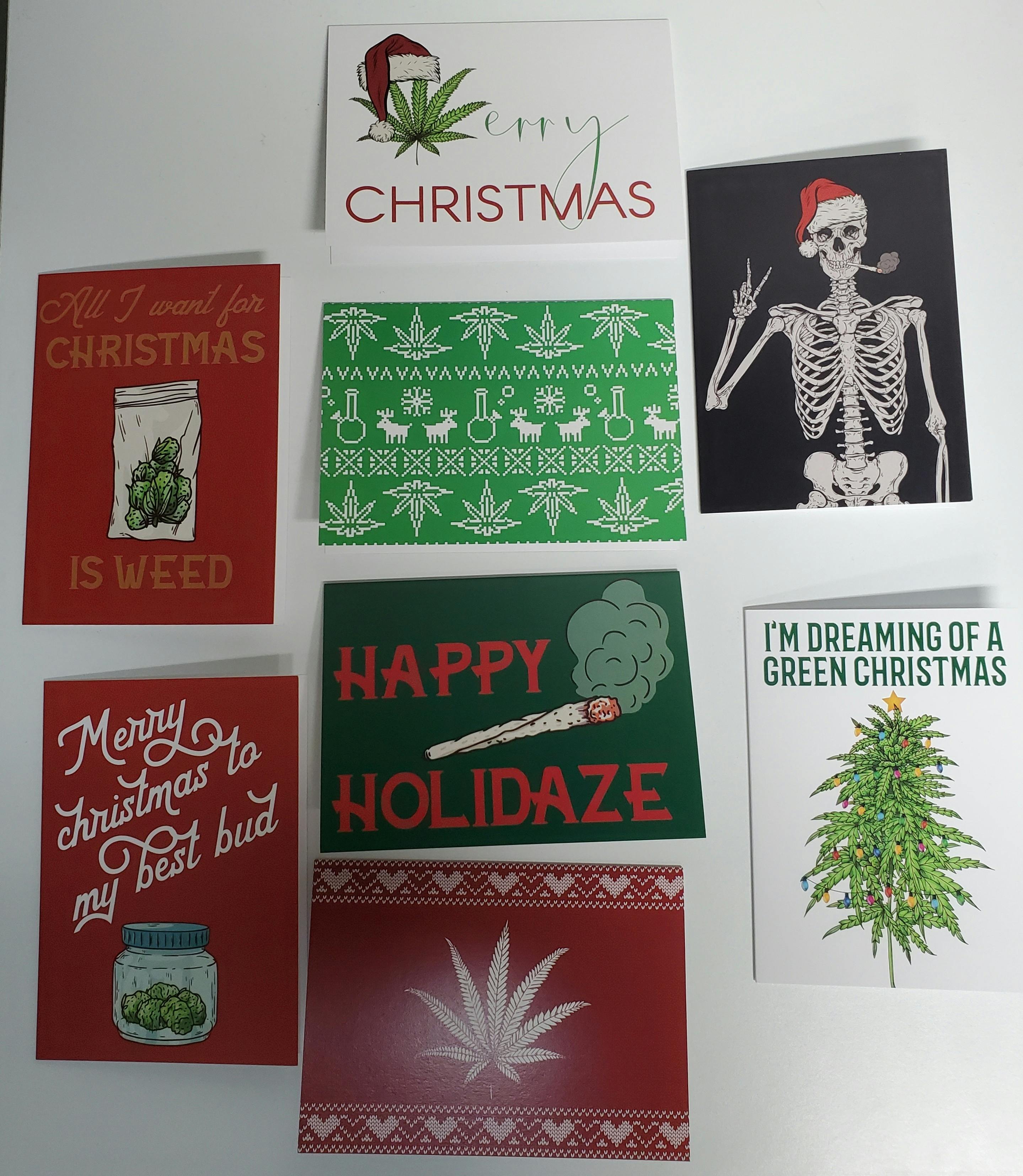 Christmas Weed Cards
