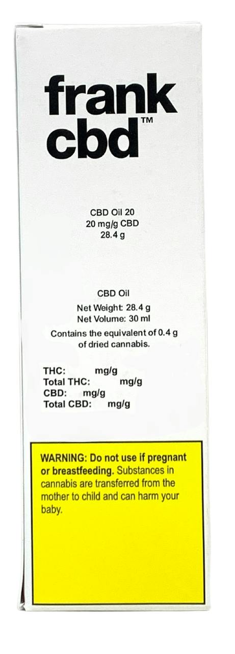 FRANK CBD OIL 100 30mL