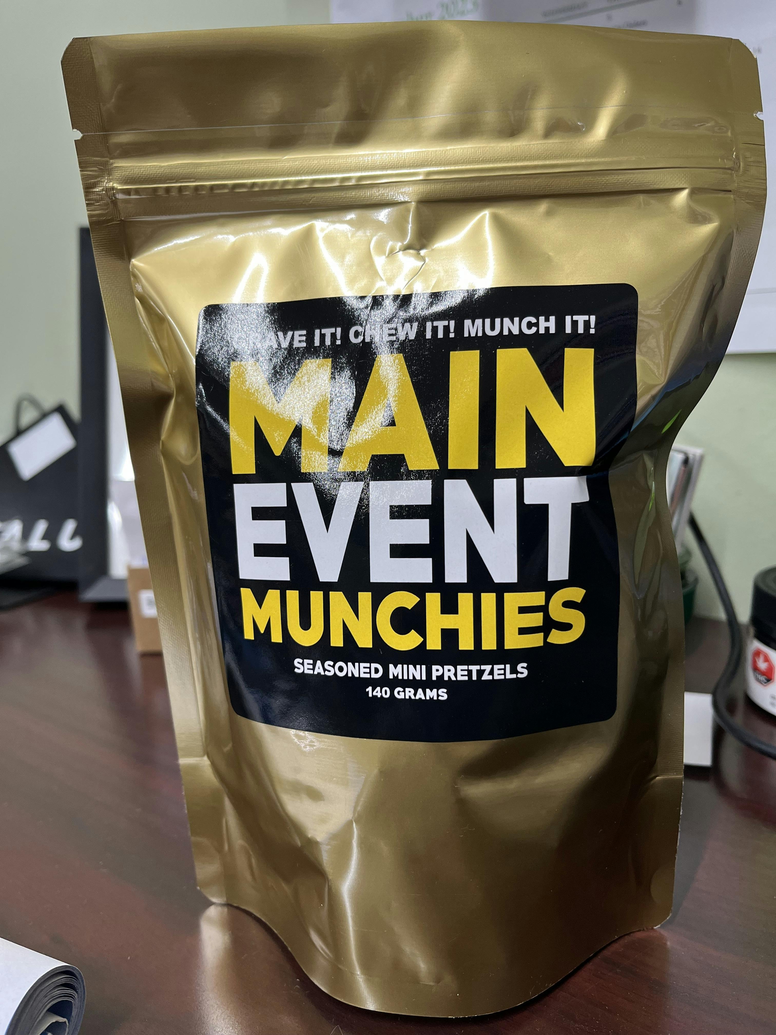 MAIN EVENT MUNCHIES - Seasoned Mini Pretzels 140g