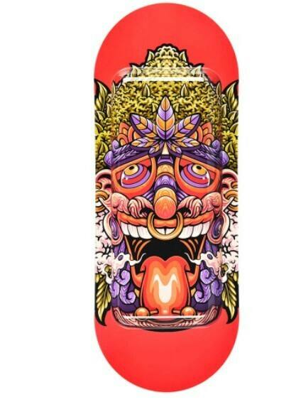 PULSAR - SK8 Metal Rolling Tray - Kush Native - 7.25" x 19.75"