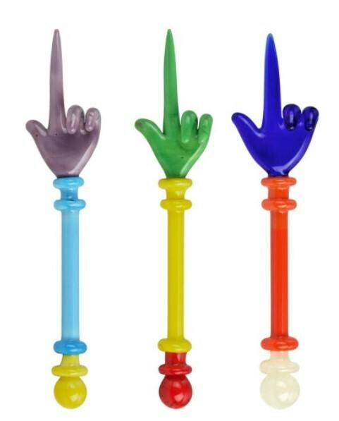Finger Up Glass Dabber - 4.5"