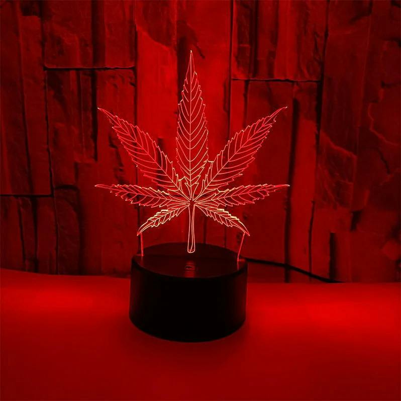 LED Table Lamp – 3D Light - Leaf