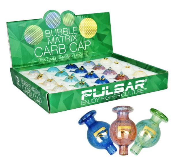 PULSAR - Bubble Matrix Carb Cap - 26mm - Assorted Colors