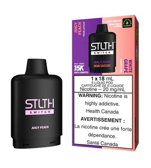 STLTH LOOP SWITCH - Pod Pack 18ml JUICY PEACH / WHITE GRAPE