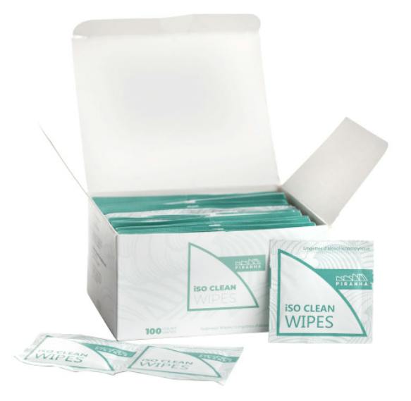PIRANHA - Iso Clean 90% Isopropyl Alcohol Wipes - 100pk
