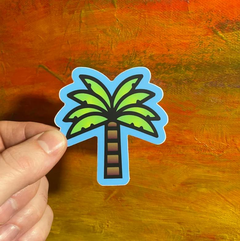 The Local Sticker Shop - Neon Palm Tree