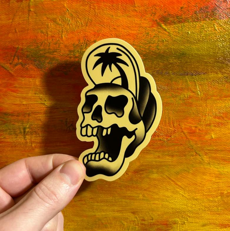 The Local Sticker Shop - Surfer Skull